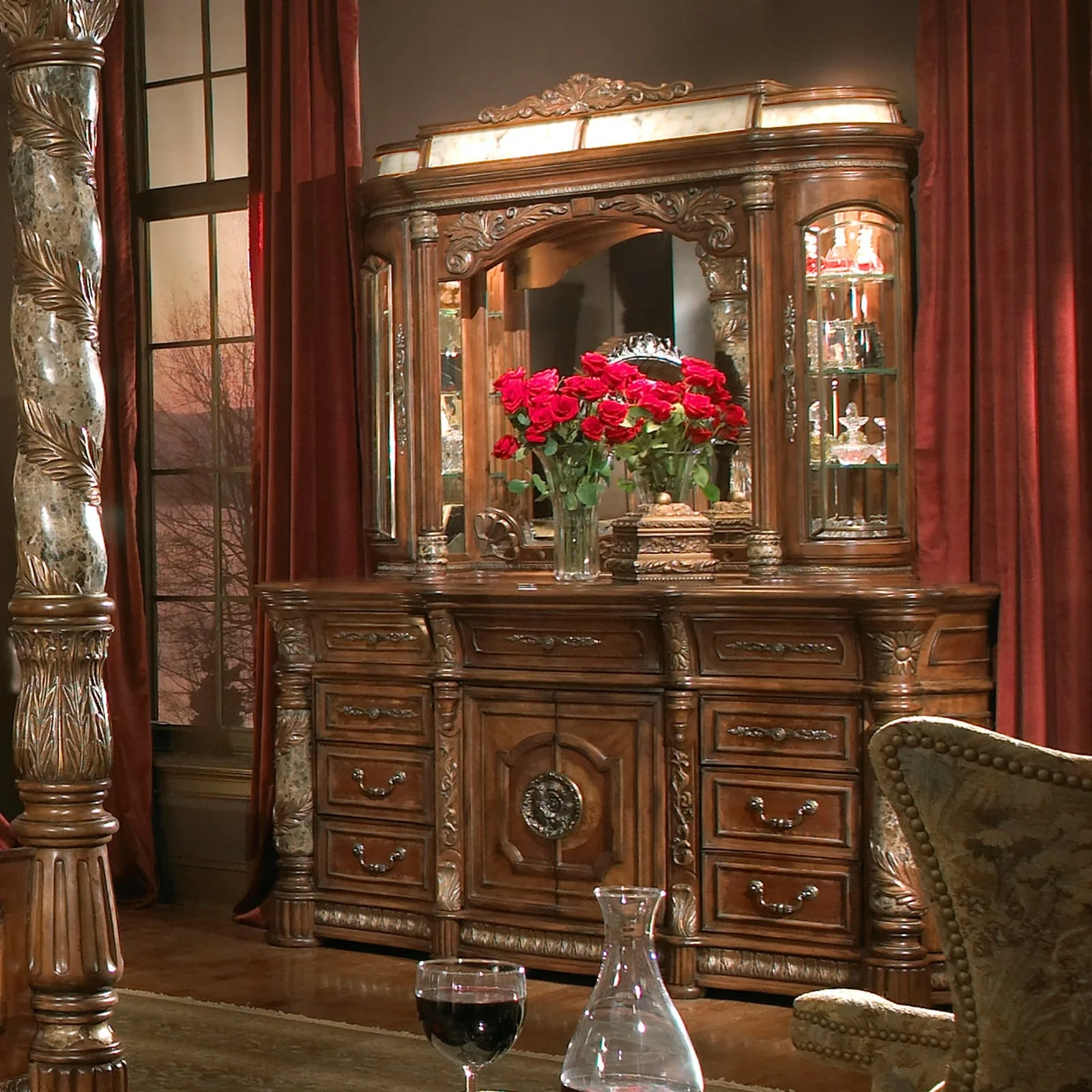 Michael Amini Villa Valencia Storage Dresser - Image 11