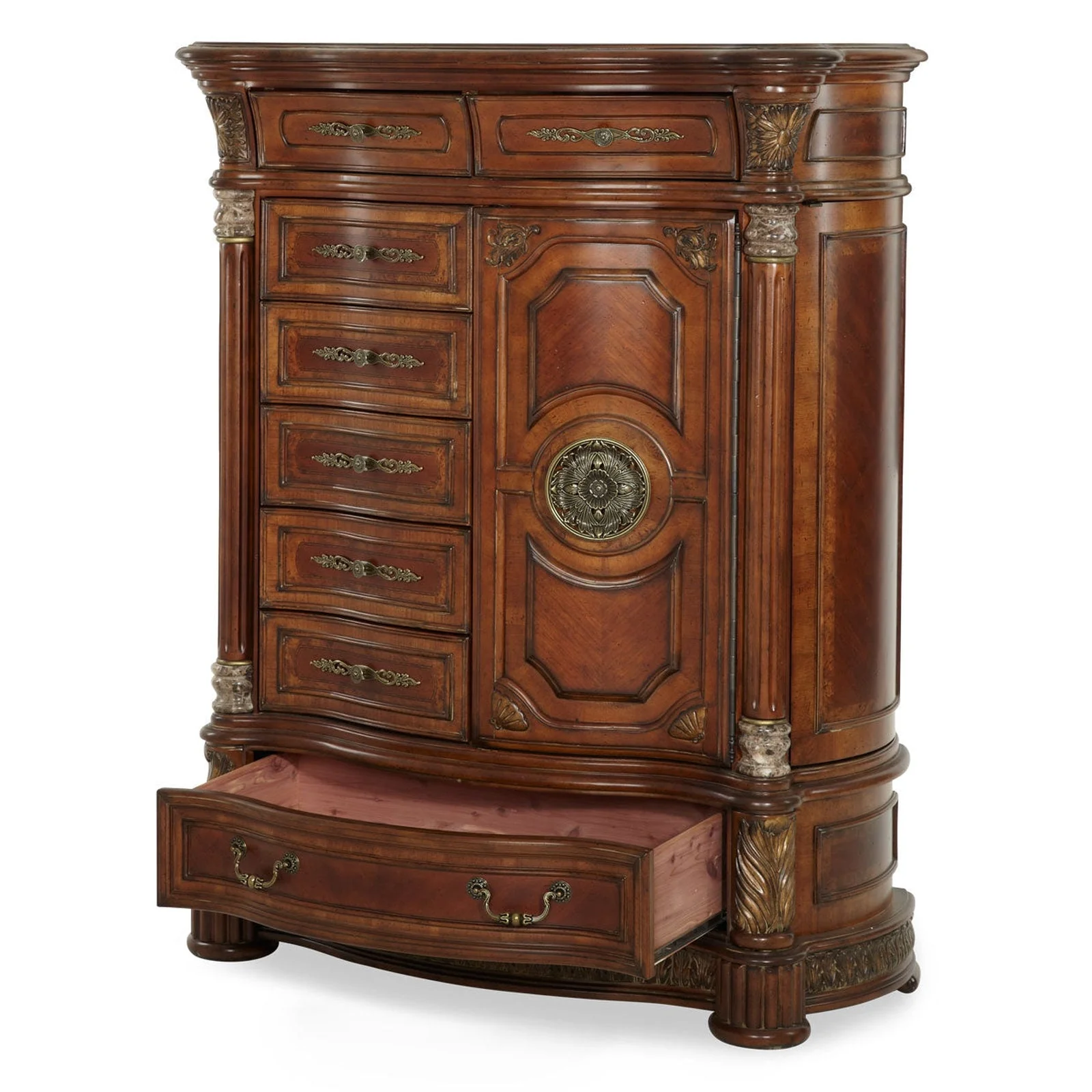 Michael Amini Villa Valencia Gentleman's Storage Chest - Image 4