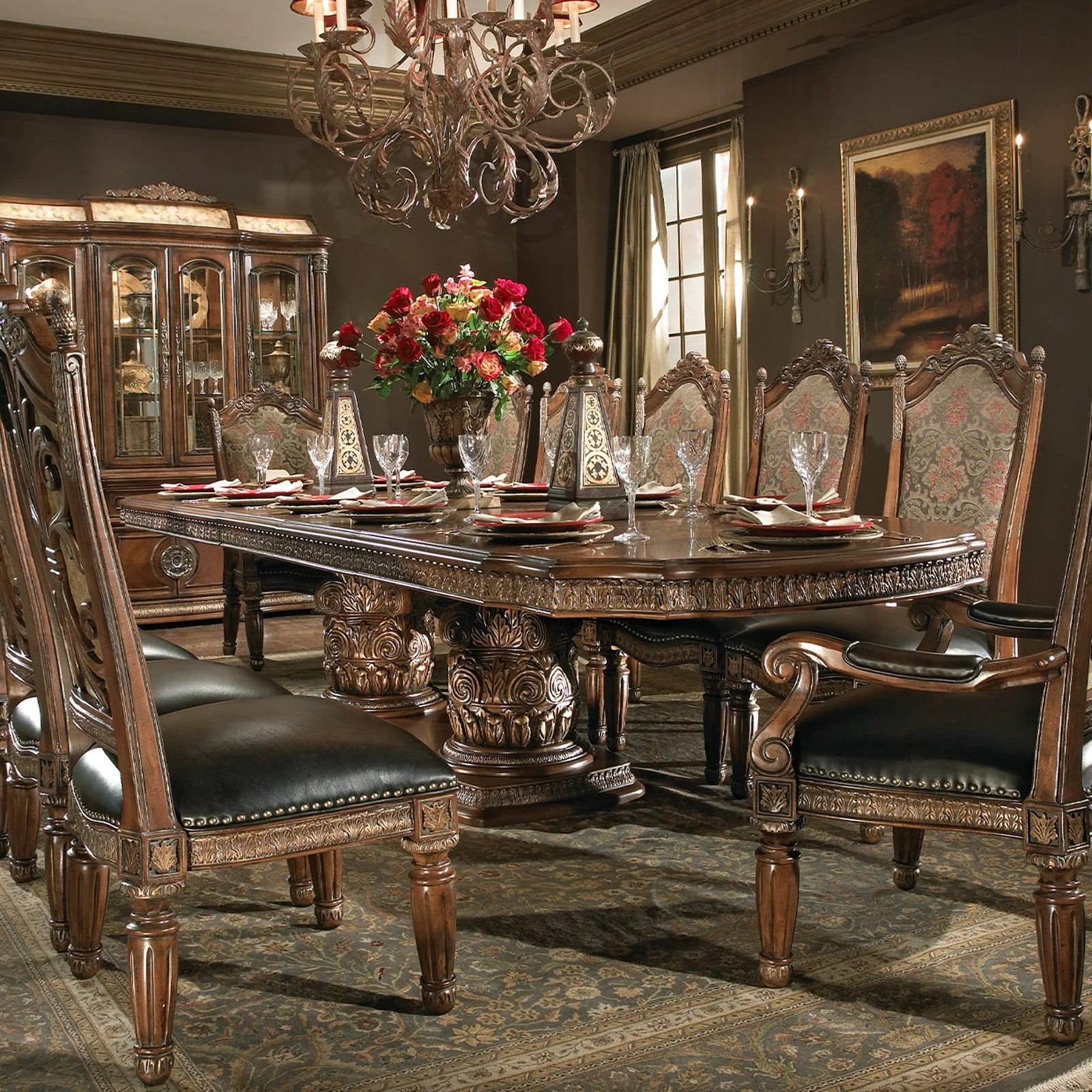 Michael Amini Villa Valencia Extendable Dining Table - Image 3
