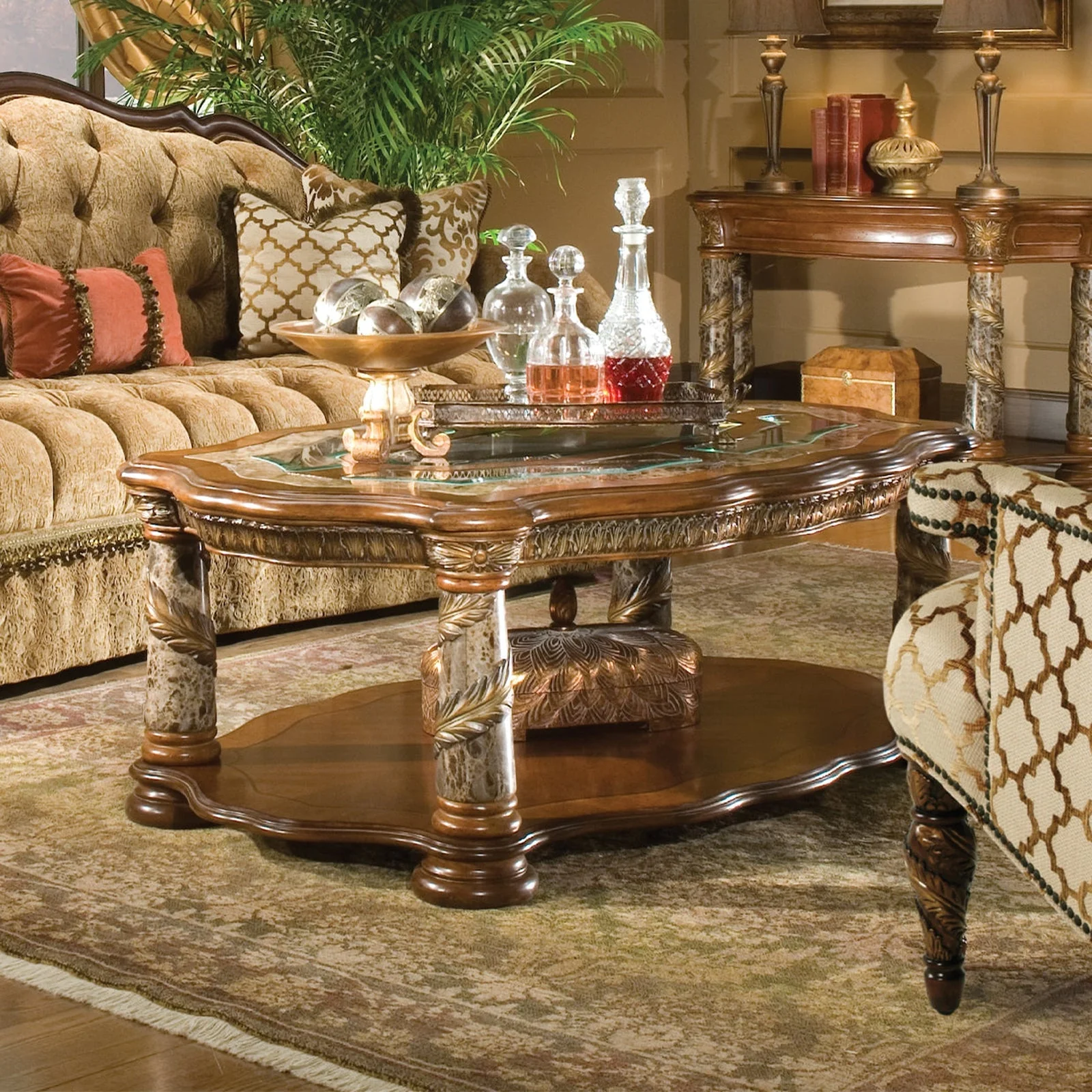Michael Amini Villa Valencia Cocktail Table - Image 6