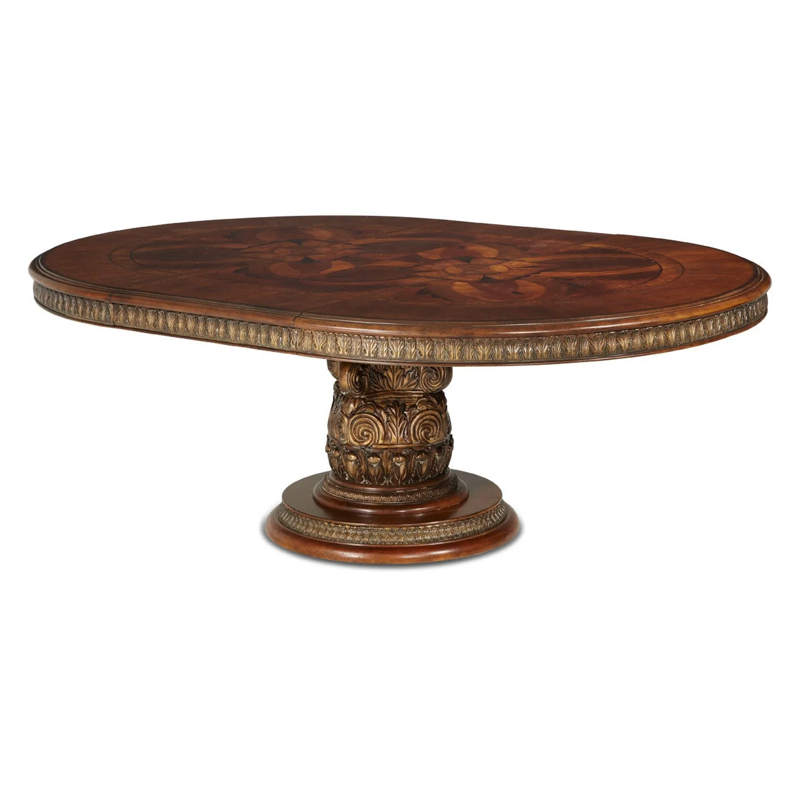 Michael Amini Villa Valencia Round Extendable Dining Table - Image 3