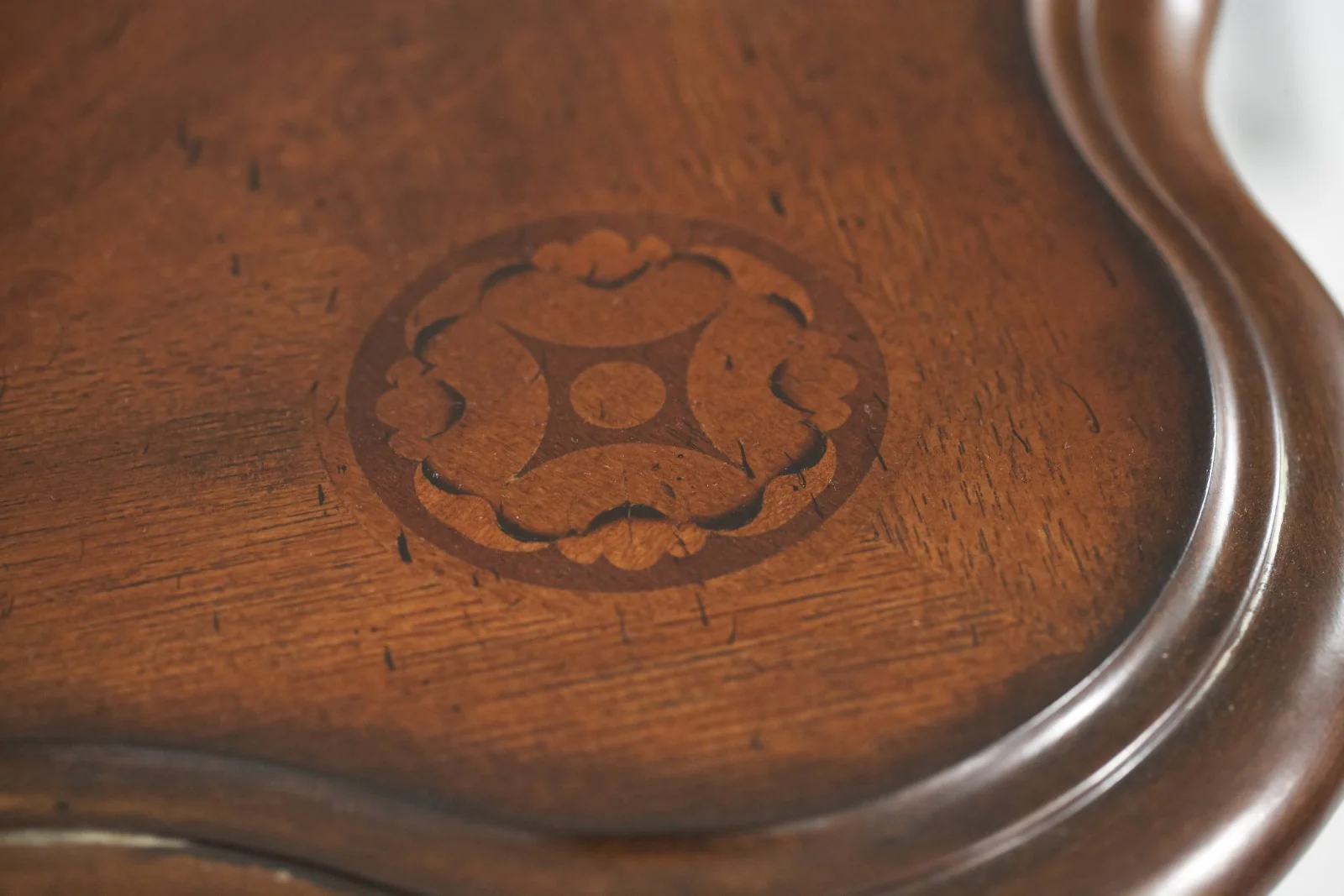 Michael Amini Villa Valencia Sideboard with Mirror - Classic Chestnut - Image 5