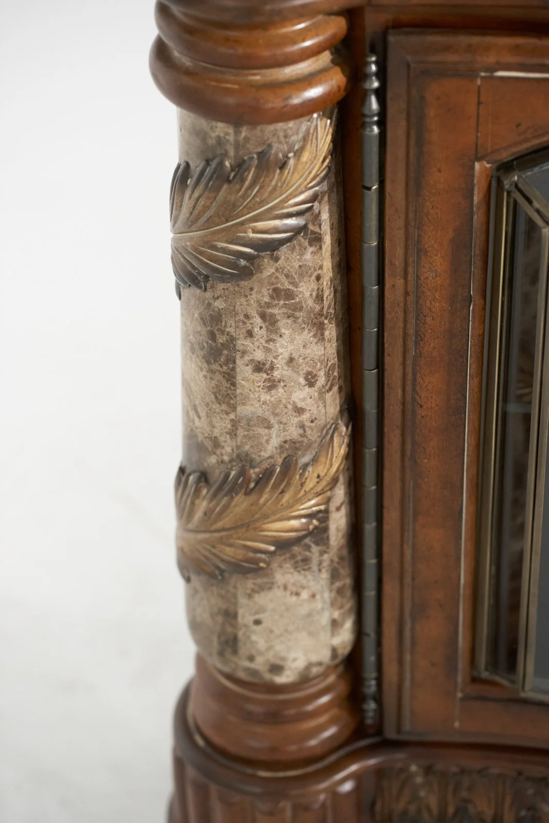 Michael Amini Villa Valencia Sideboard with Mirror - Classic Chestnut - Image 7