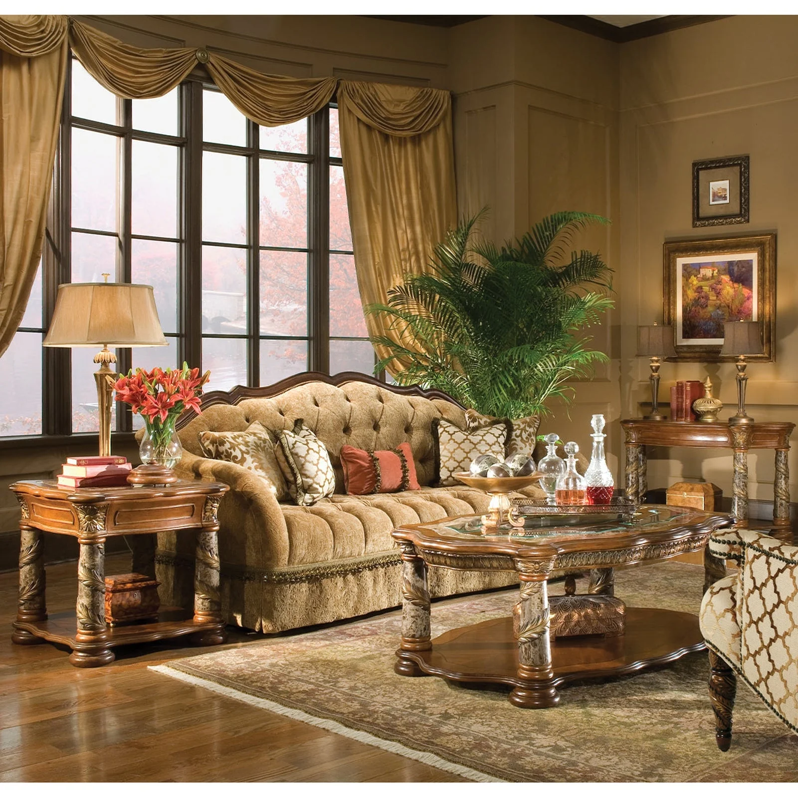 Michael Amini Villa Valencia Sofa Table - Image 2