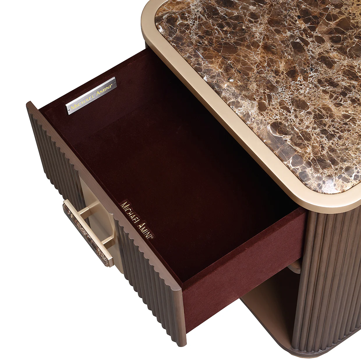Michael Amini West Kensington 1-Drawer Nightstand - Image 10