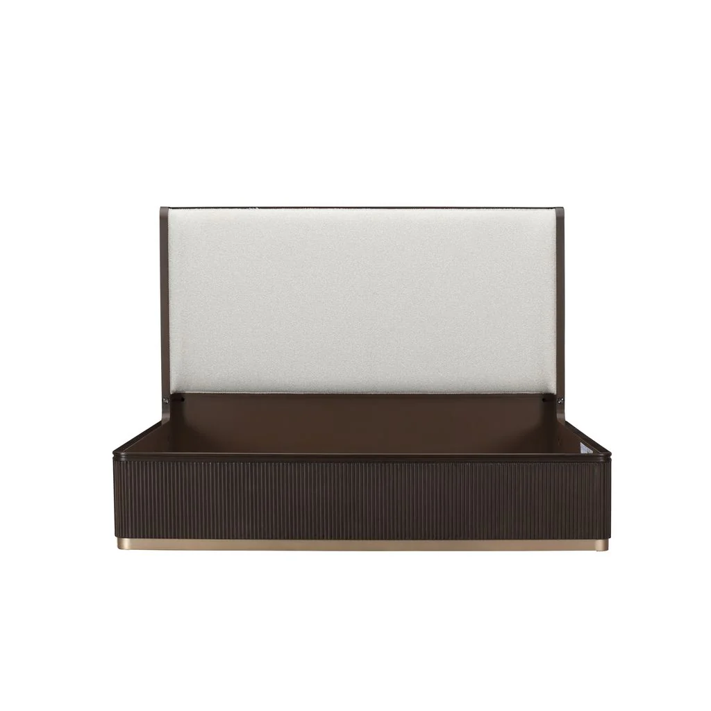 Michael Amini West Kensington Bed - Buff/Medium Espresso - Image 3