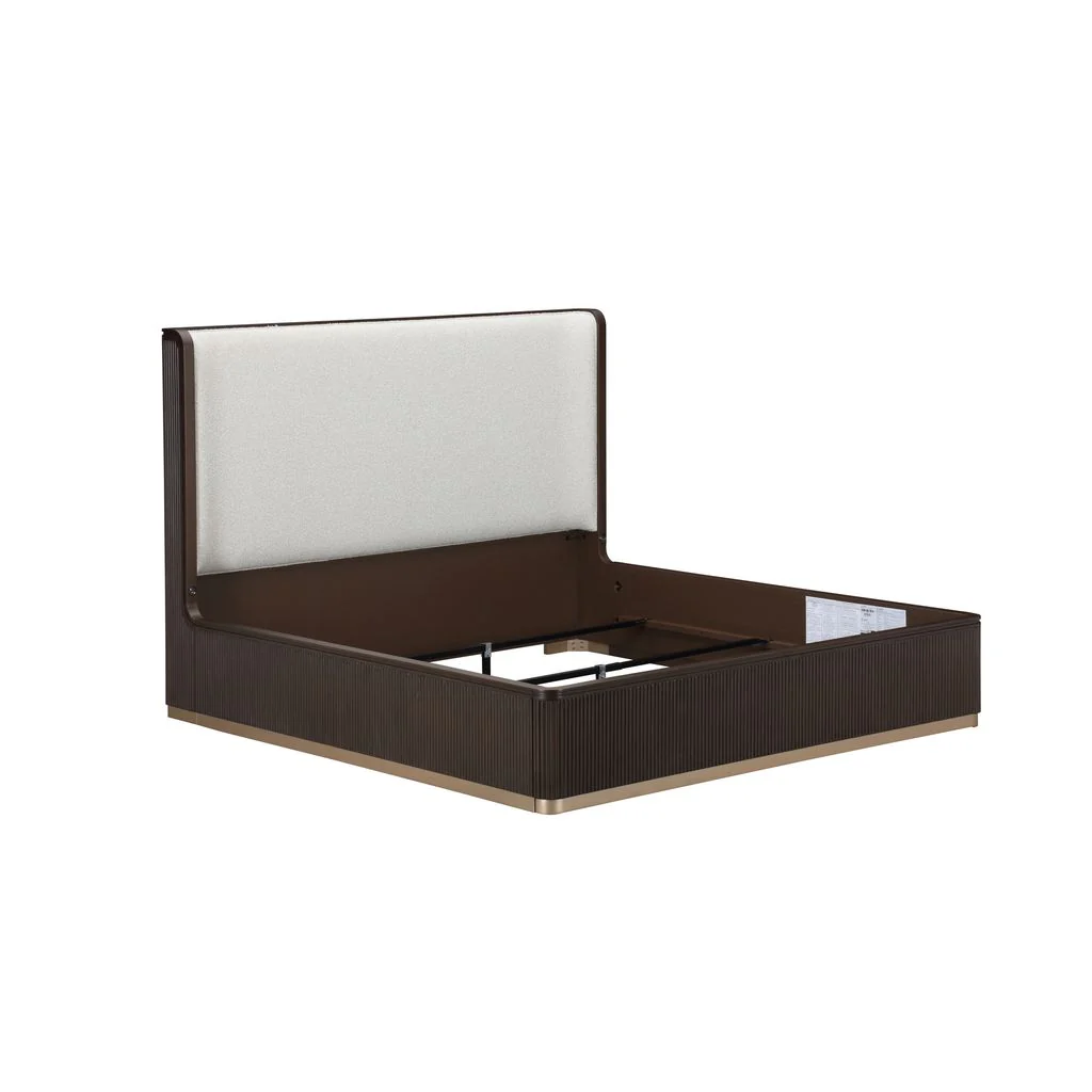 Michael Amini West Kensington Bed - Buff/Medium Espresso - Image 7