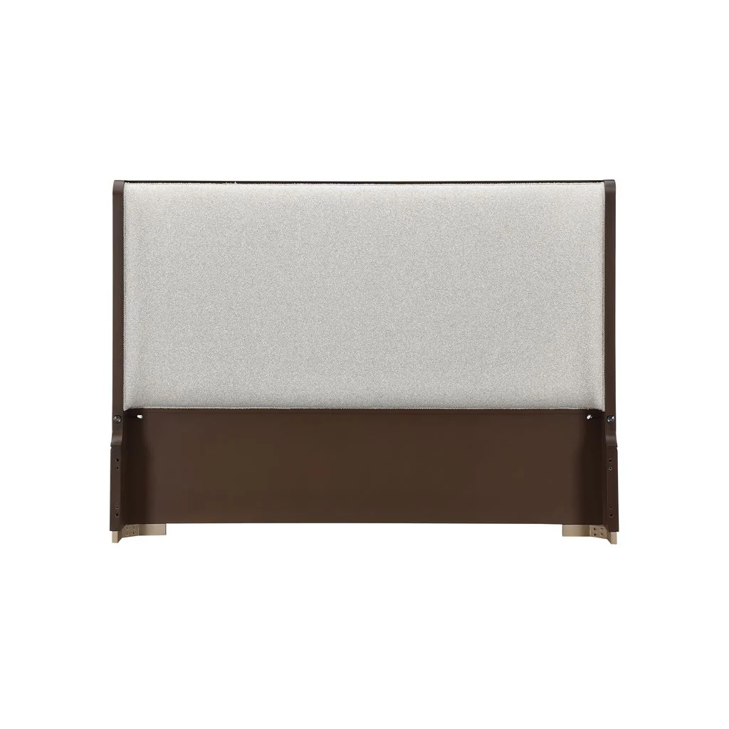 Michael Amini West Kensington Bed - Buff/Medium Espresso - Image 8