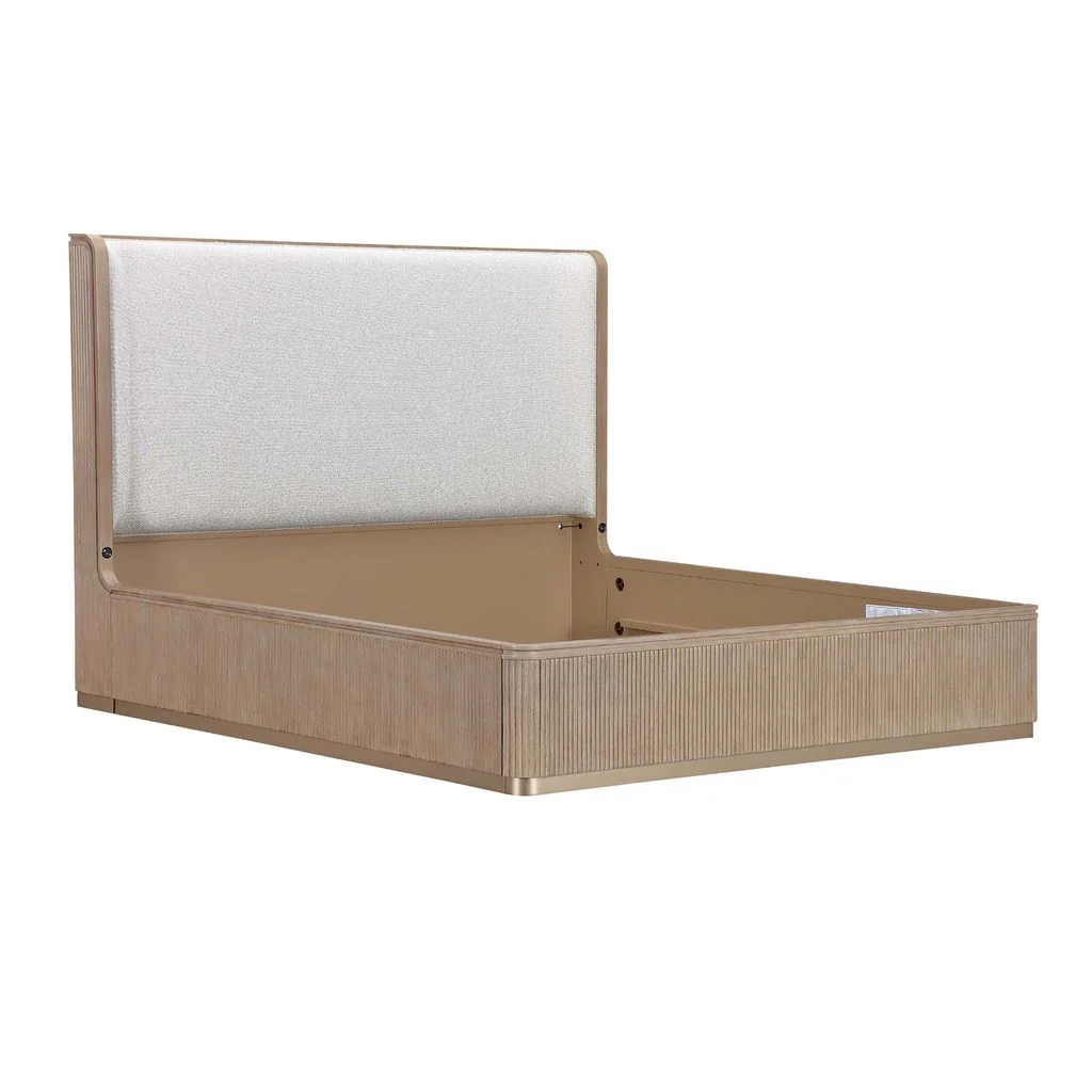 Michael Amini West Kensington Bed - Sea Salt Caramel - Image 3