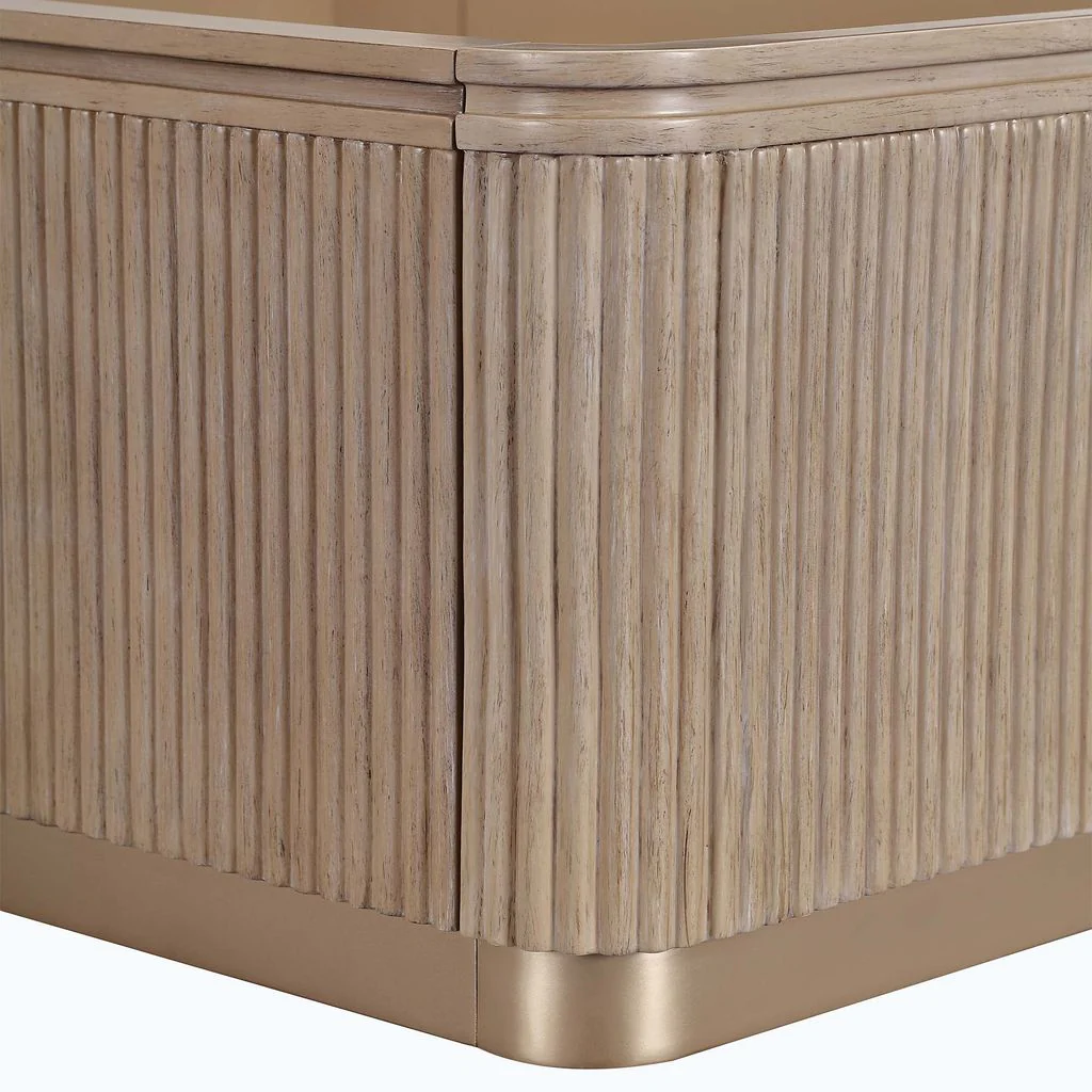 Michael Amini West Kensington Bed - Sea Salt Caramel - Image 8