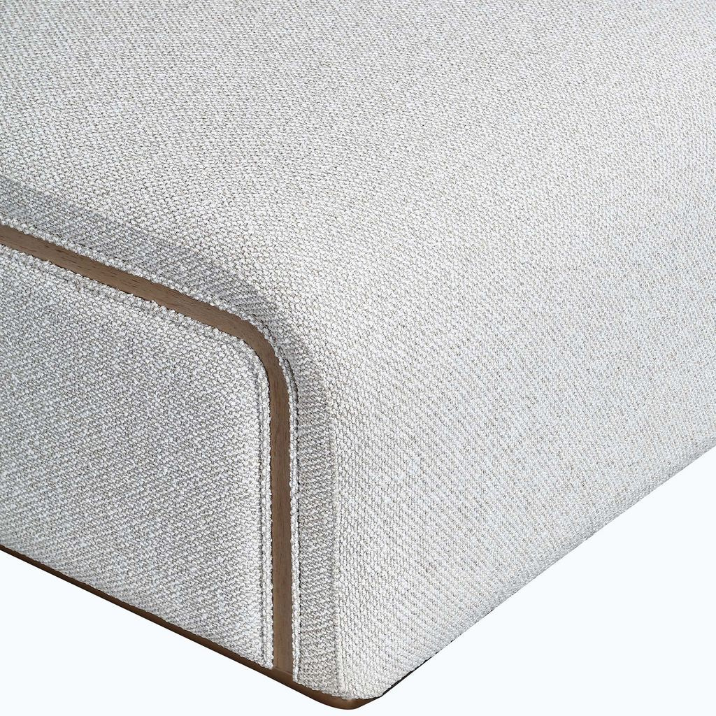Michael Amini West Kensington Chaise - Buff/Seal Salt Caramel - Image 14