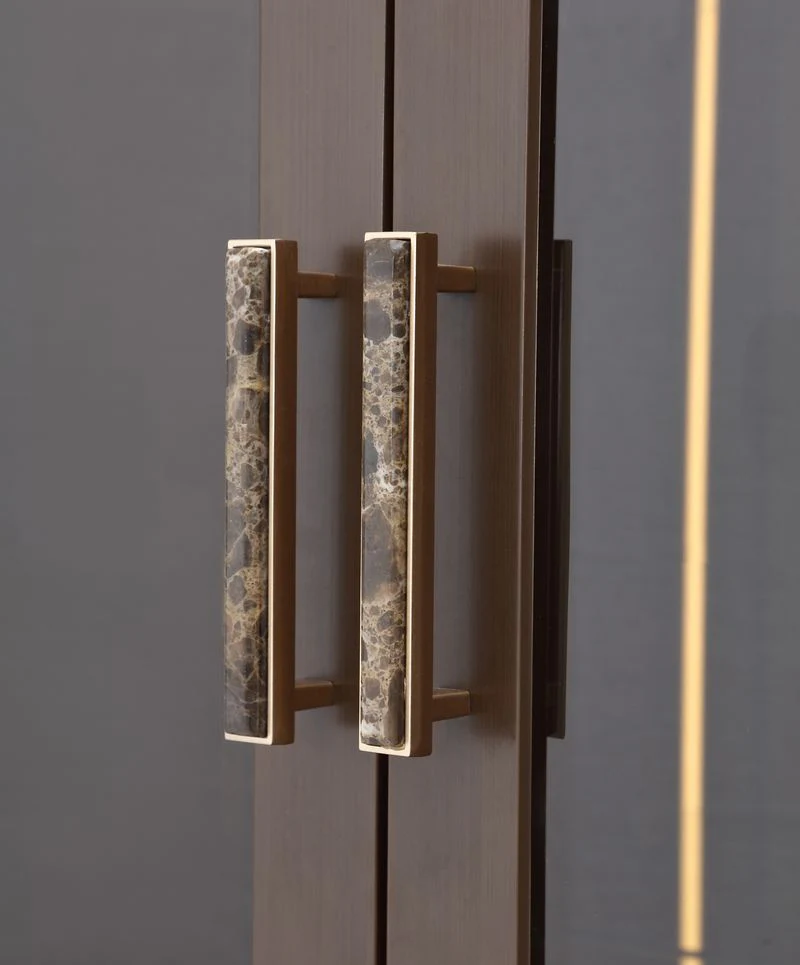 Michael Amini West Kensington Display Cabinet - Medium Espresso - Image 13