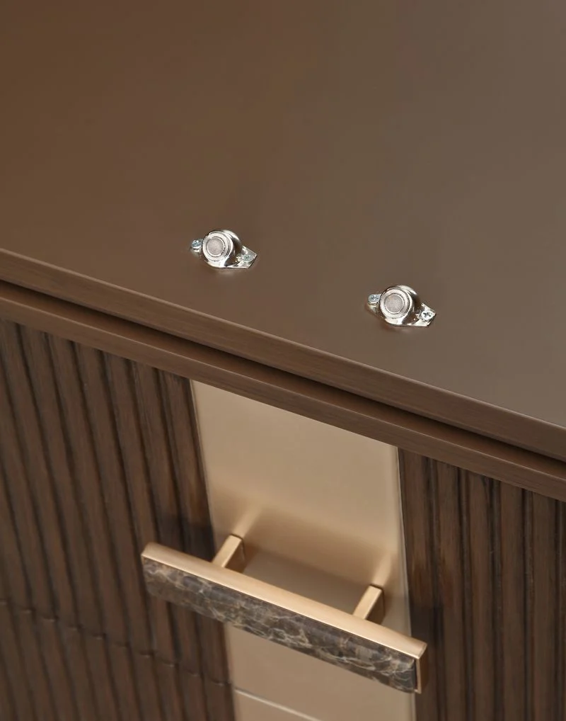 Michael Amini West Kensington Display Cabinet - Medium Espresso - Image 14