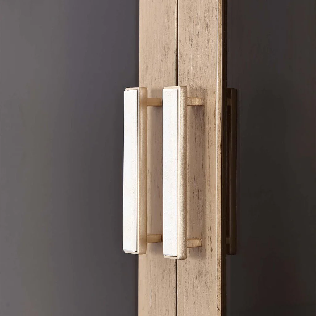 Michael Amini West Kensington Display Cabinet - Sea Salt Caramel - Image 14