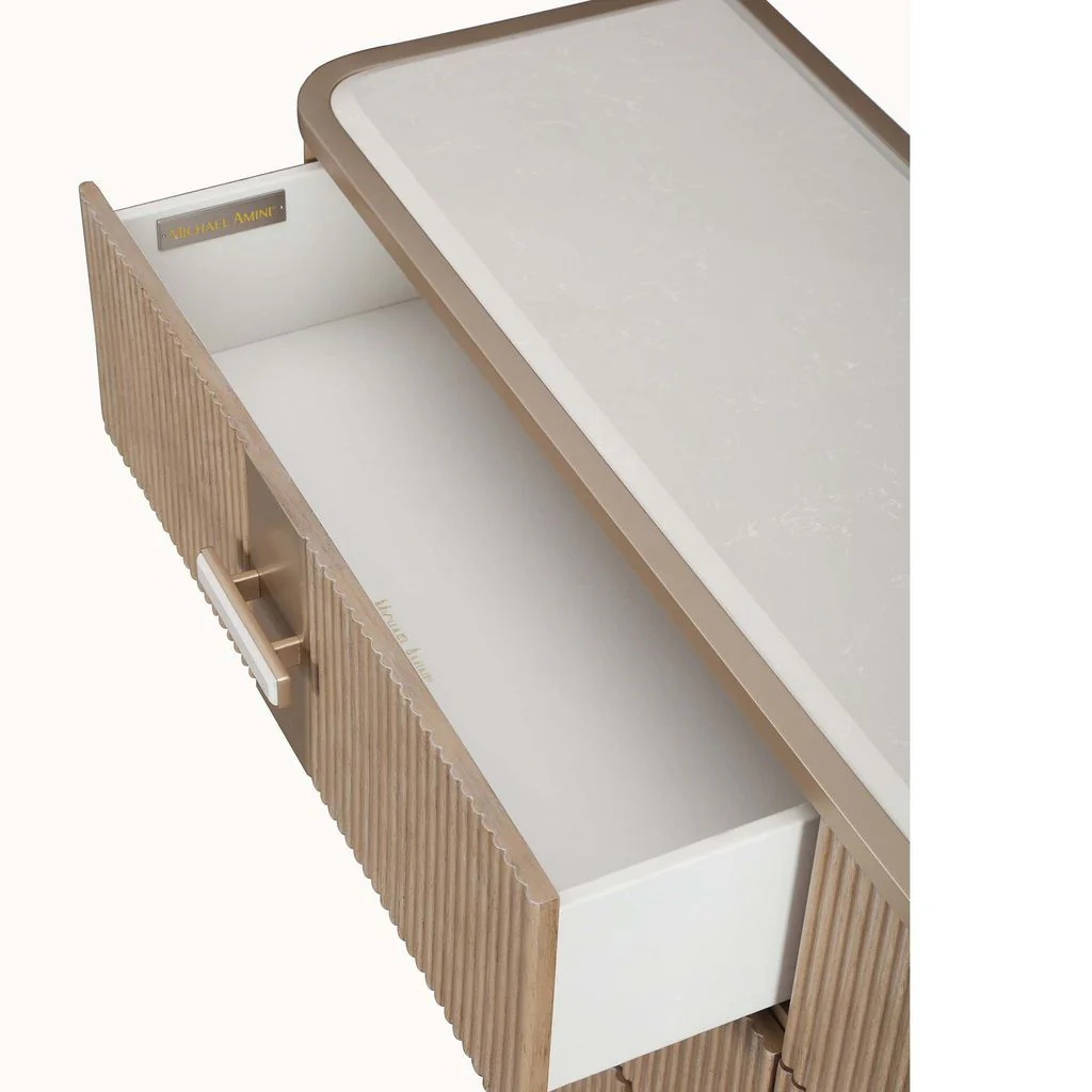 Michael Amini West Kensington Dresser - Sea Salt Caramel - Image 11