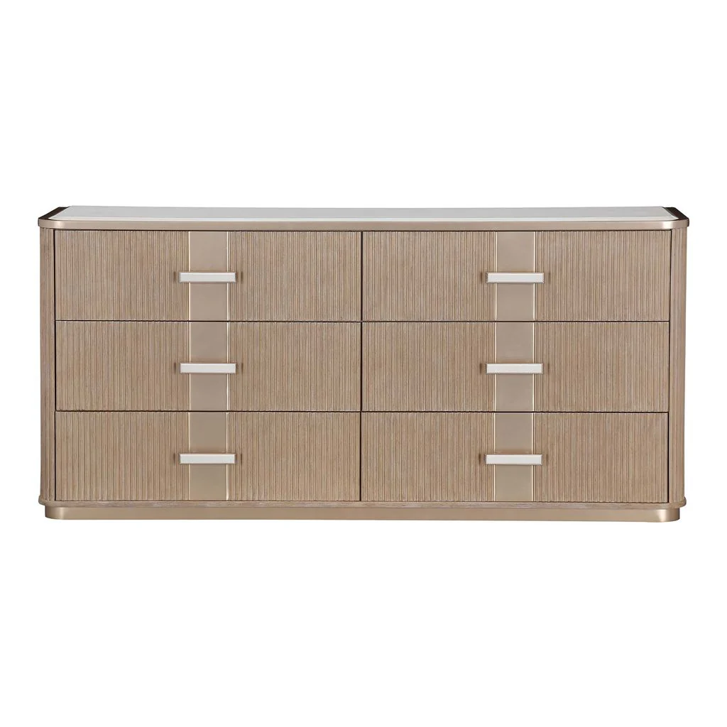 Michael Amini West Kensington Dresser - Sea Salt Caramel - Image 2