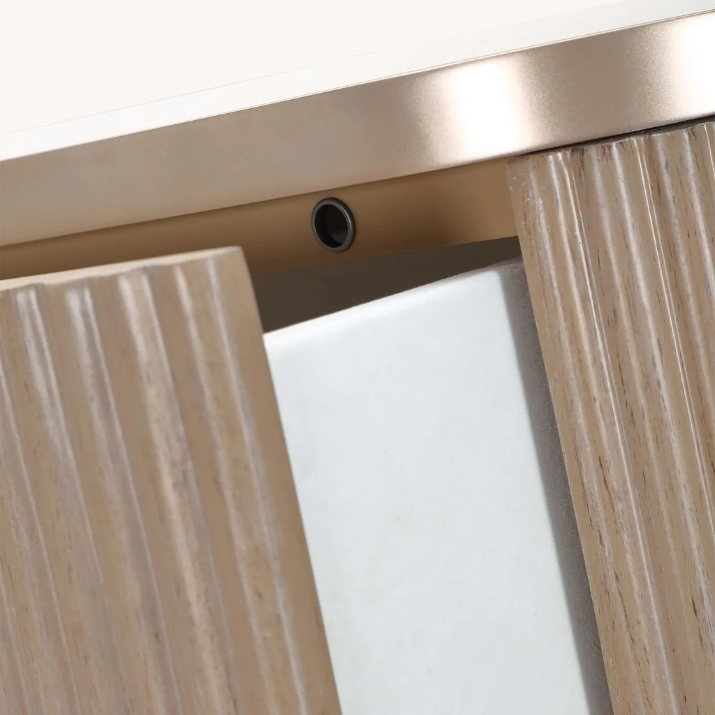 Michael Amini West Kensington Highboy Chest - Sea Salt Caramel - Image 7