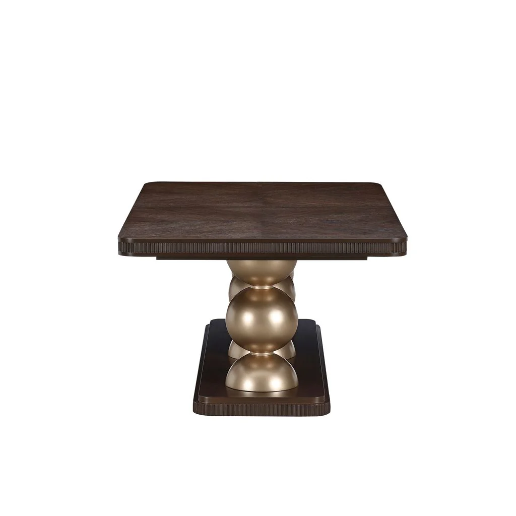 Michael Amini West Kensington Rectangular Dining Table - Medium Espresso - Image 5