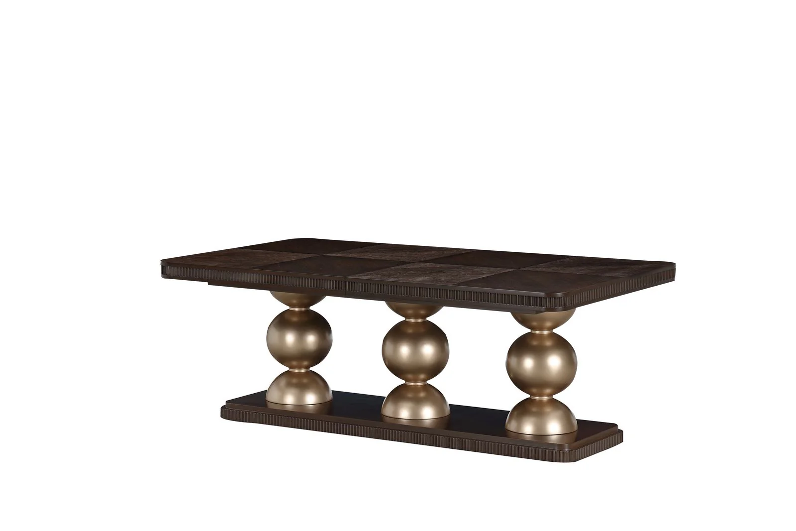 Michael Amini West Kensington Rectangular Dining Table - Medium Espresso - Image 8