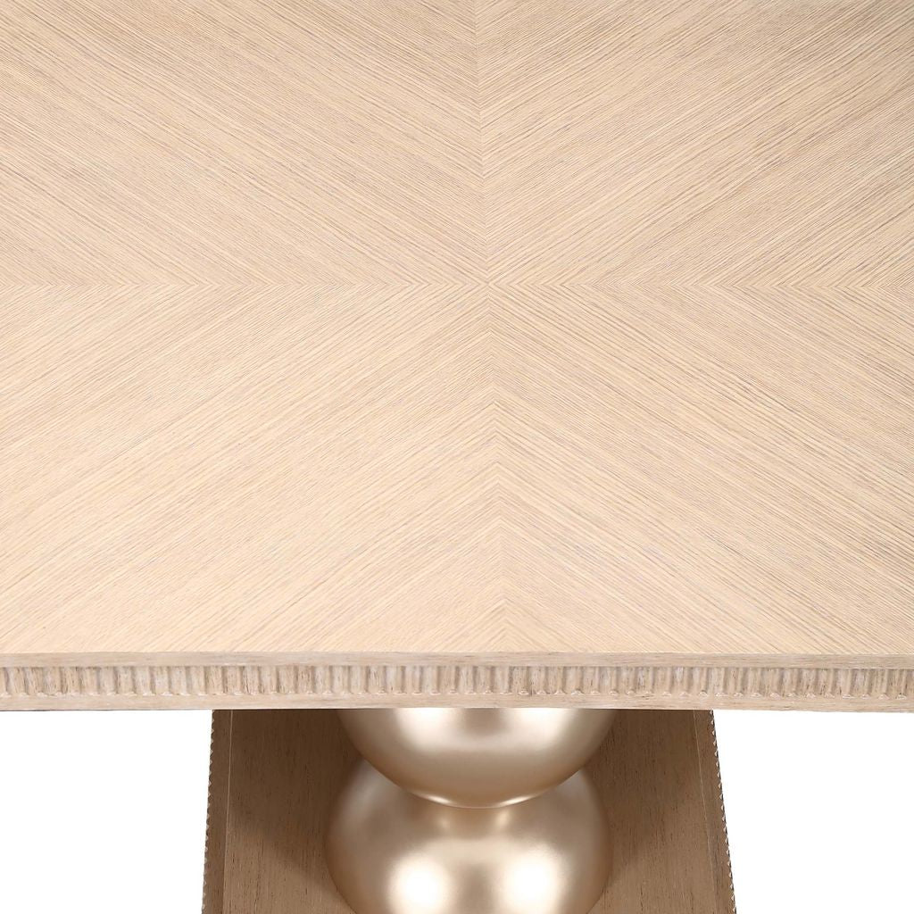 Michael Amini West Kensington Rectangular Dining Table - Sea Salt Caramel - Image 19