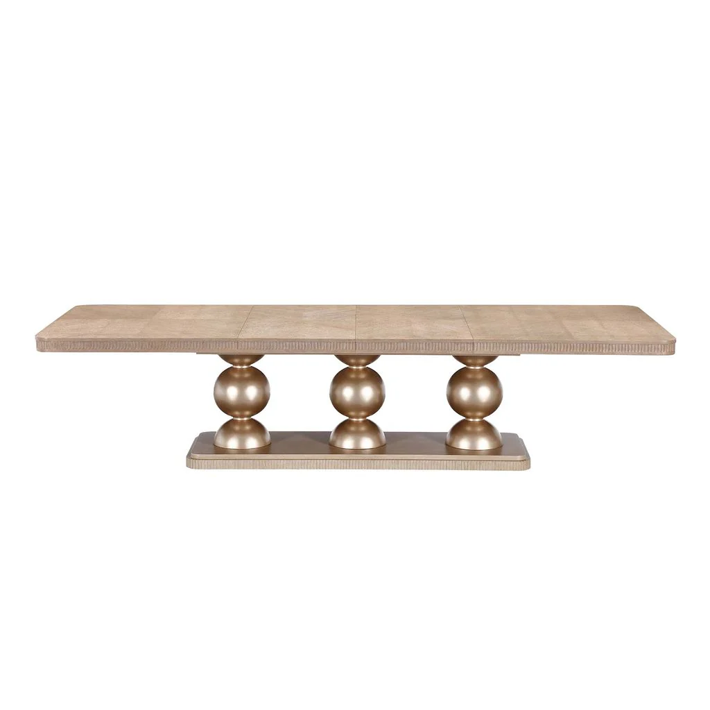 Michael Amini West Kensington Rectangular Dining Table - Sea Salt Caramel - Image 2