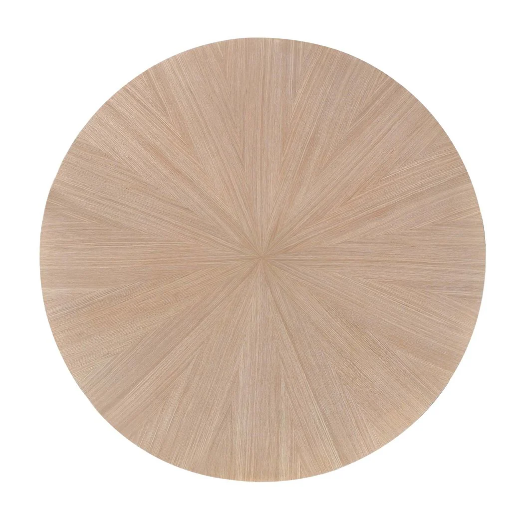 Michael Amini West Kensington Round Dining Table - Sea Salt Caramel - Image 8