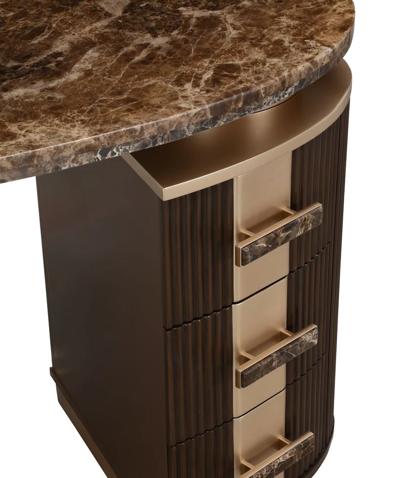 Michael Amini West Kensington Vanity - Medium Espresso - Image 11