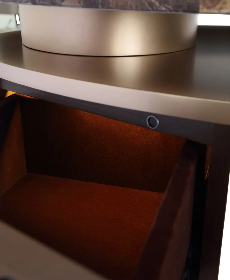 Michael Amini West Kensington Vanity - Medium Espresso - Image 13