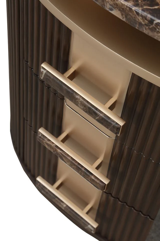 Michael Amini West Kensington Vanity - Medium Espresso - Image 16