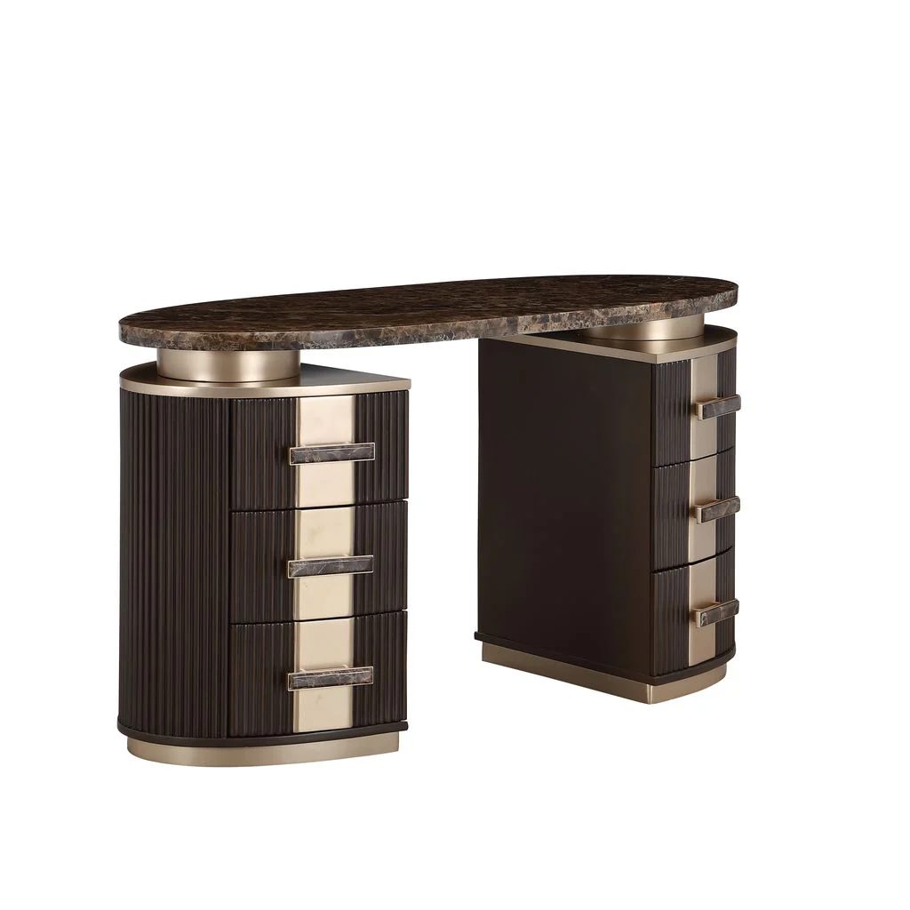 Michael Amini West Kensington Vanity - Medium Espresso - Image 3