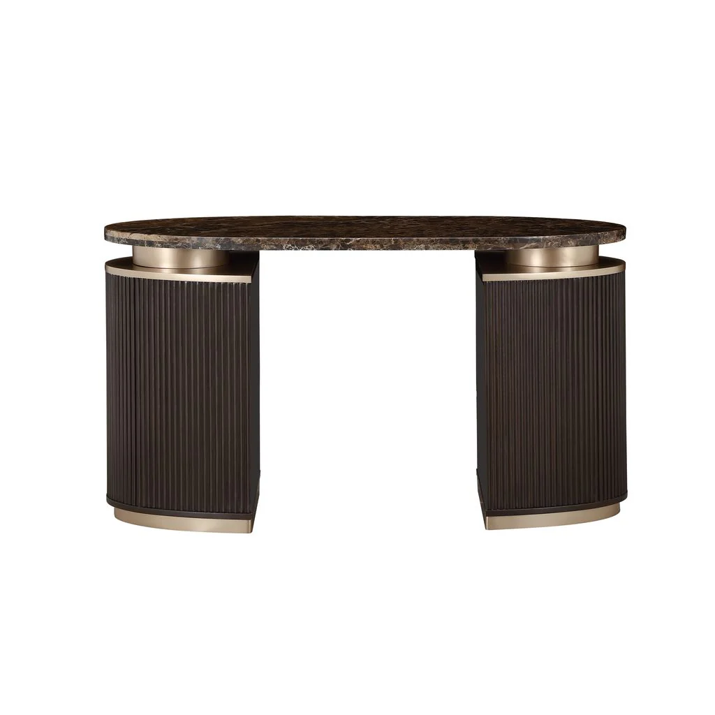 Michael Amini West Kensington Vanity - Medium Espresso - Image 6