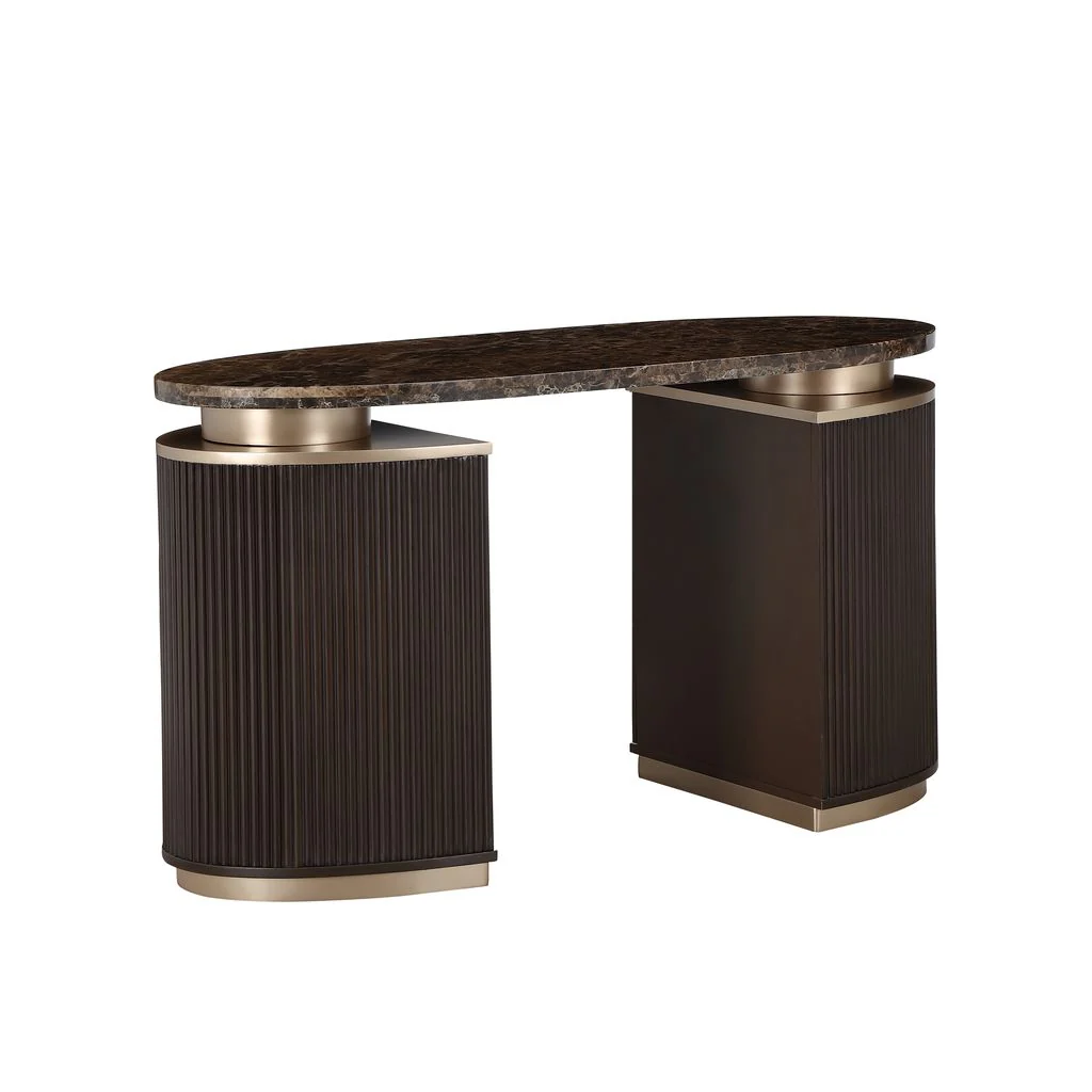 Michael Amini West Kensington Vanity - Medium Espresso - Image 7