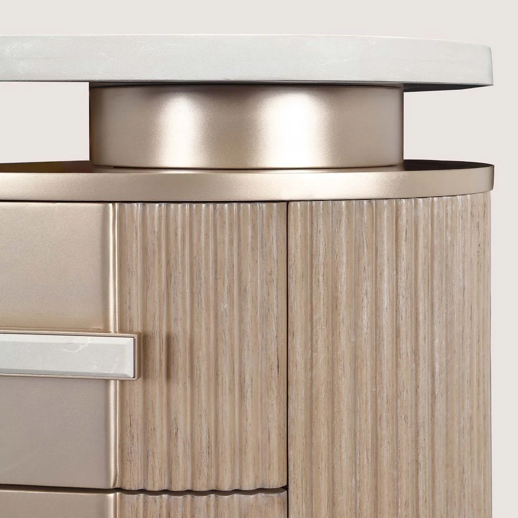Michael Amini West Kensington Vanity - Sea Salt Caramel - Image 12