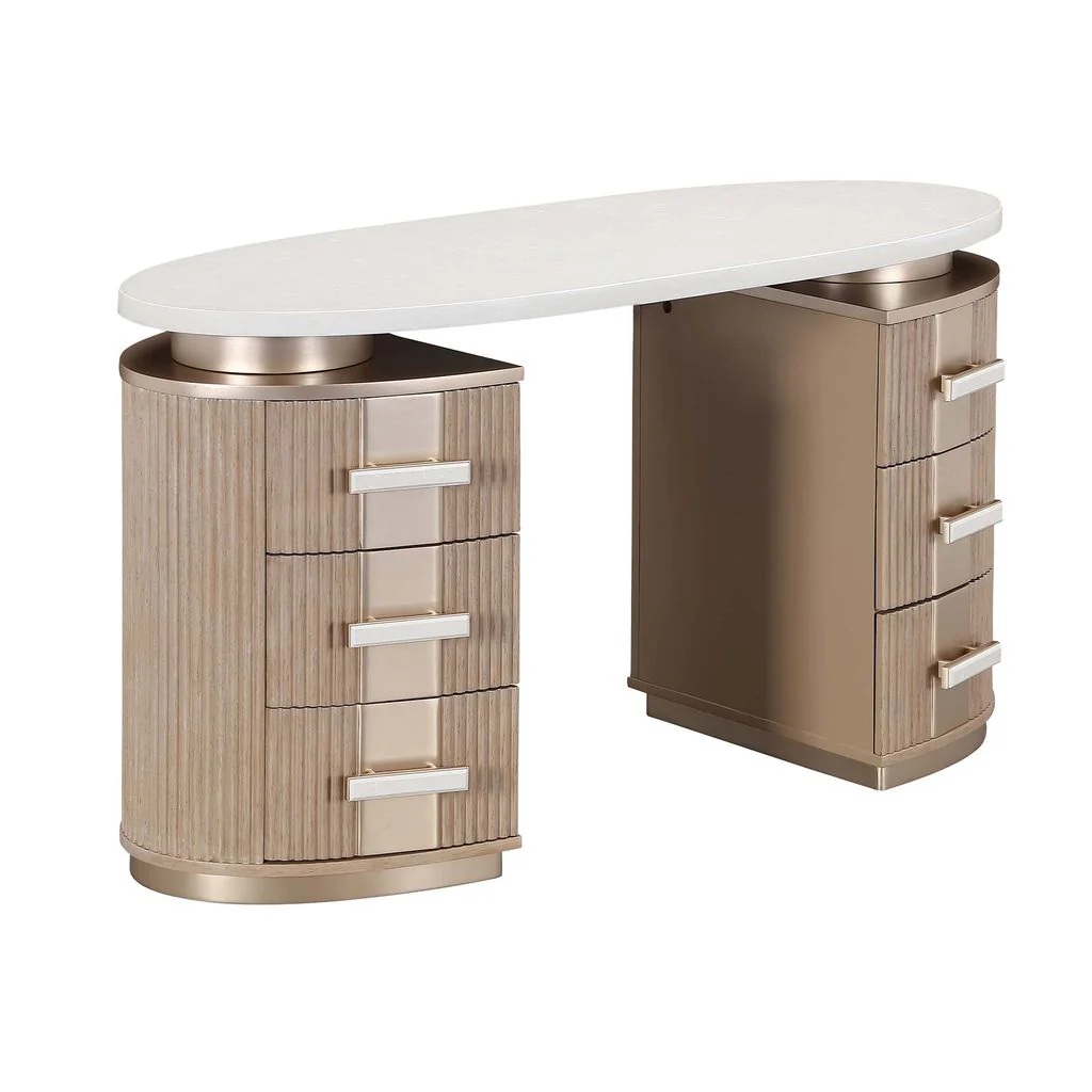 Michael Amini West Kensington Vanity - Sea Salt Caramel - Image 2