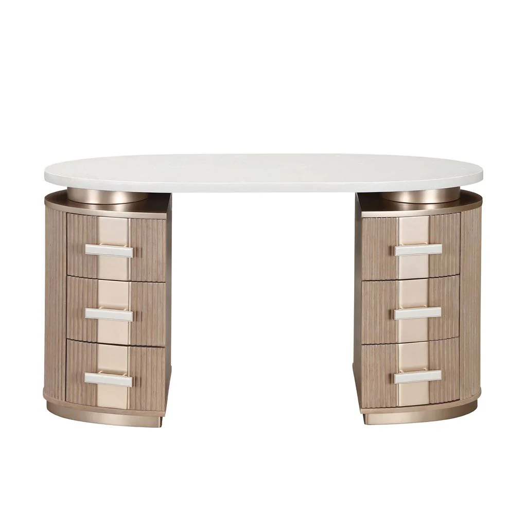 Michael Amini West Kensington Vanity - Sea Salt Caramel - Image 3