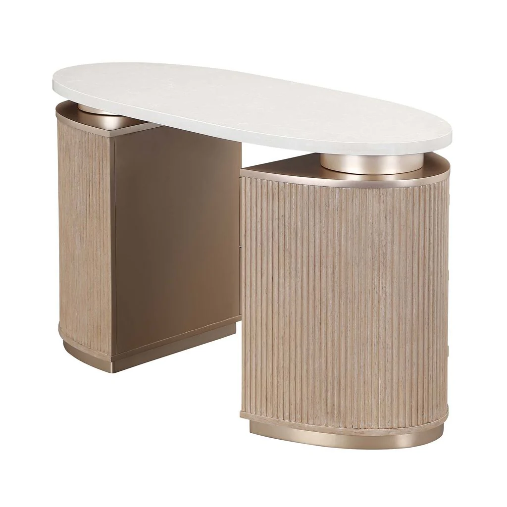 Michael Amini West Kensington Vanity - Sea Salt Caramel - Image 6