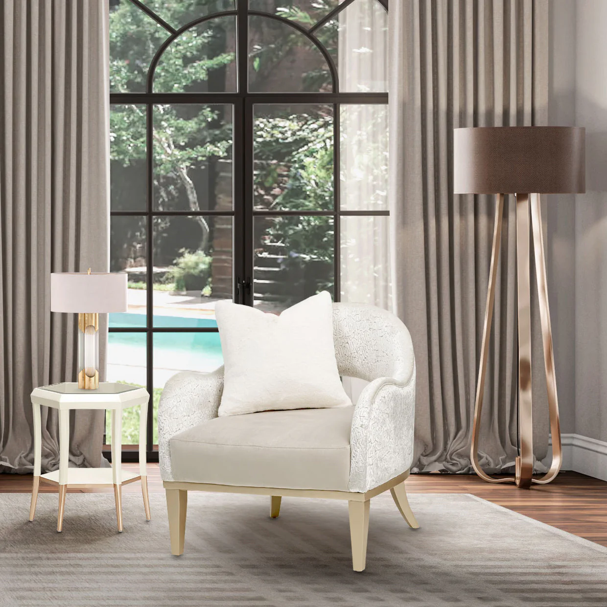 Michael Amini Yvette Accent Chair - Image 2