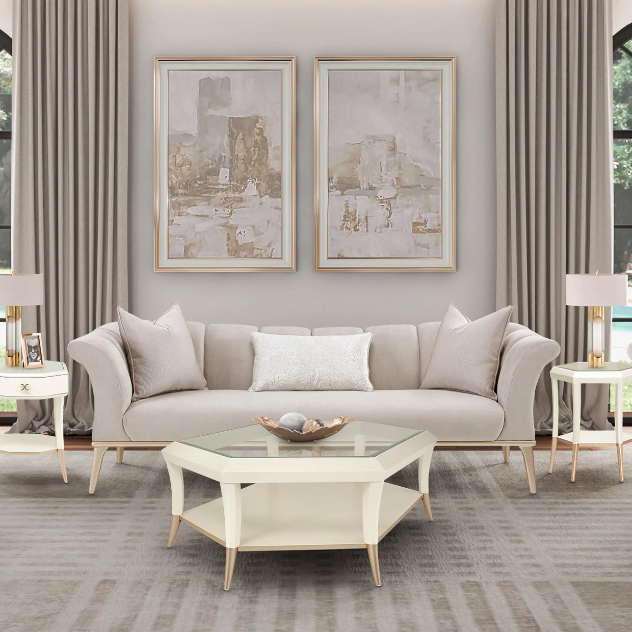 Michael Amini Yvette Sofa - Image 2