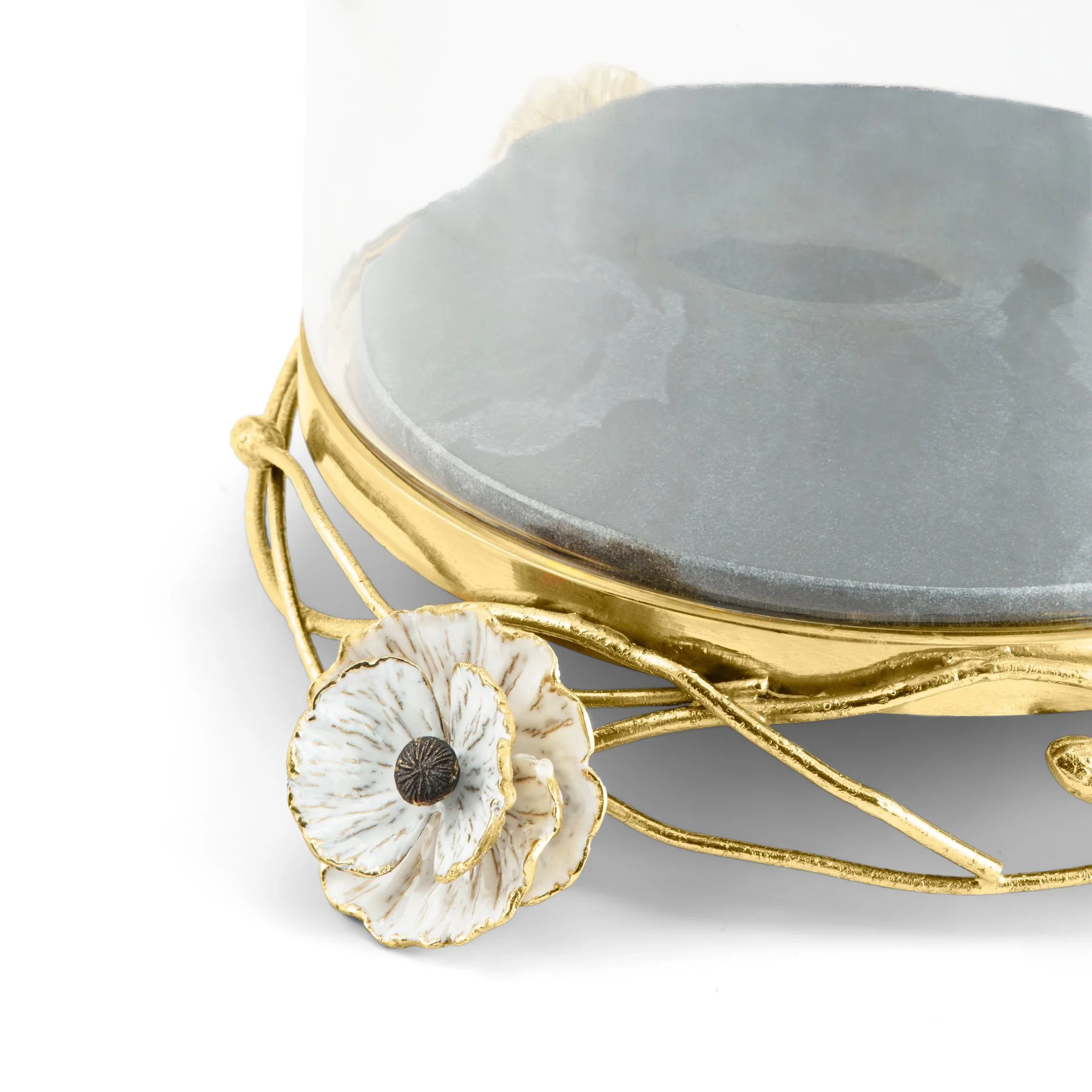 Michael Aram Anemone Cake Stand W/ Dome - Image 4