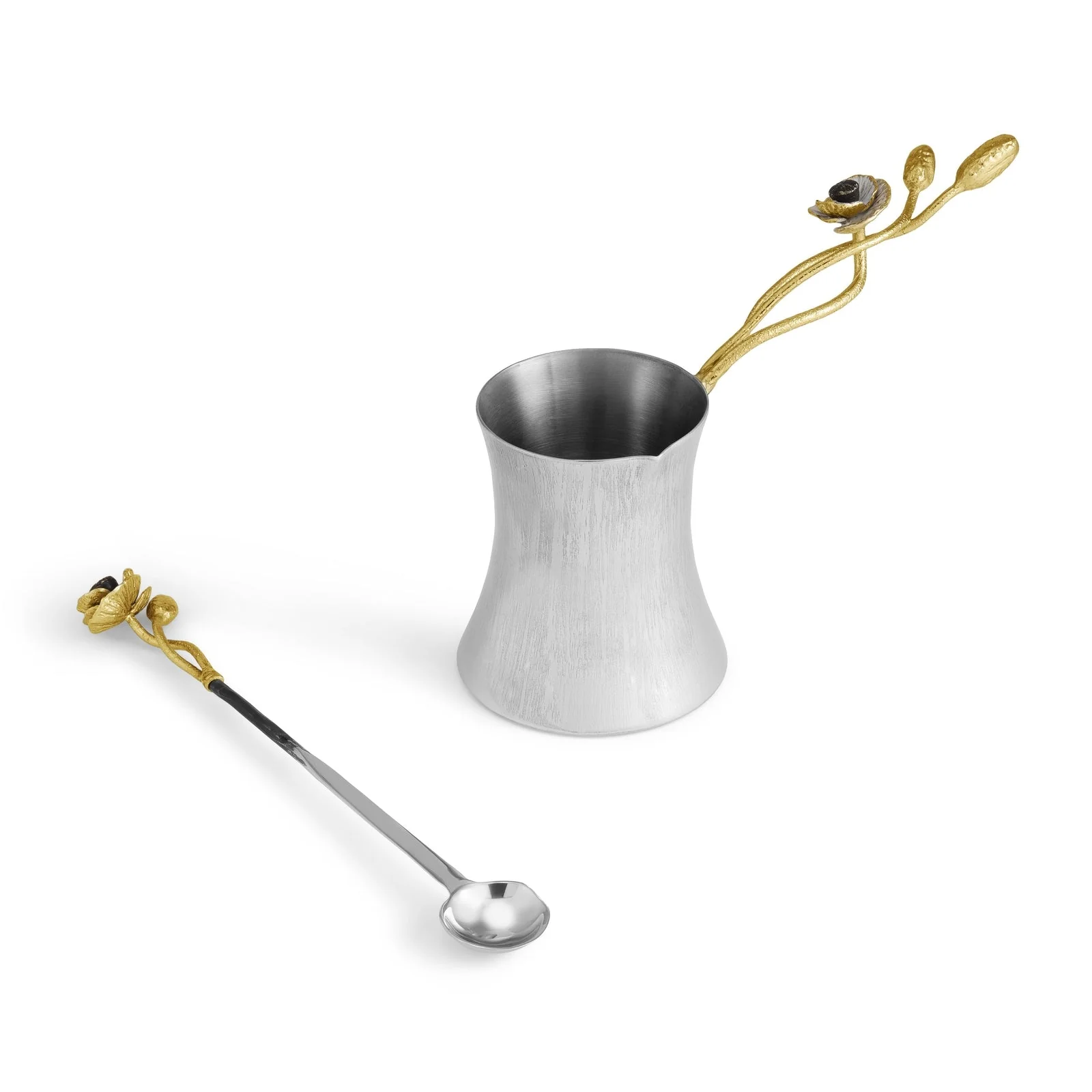 Michael Aram Anemone Coffee Pot with Spoon - Image 3