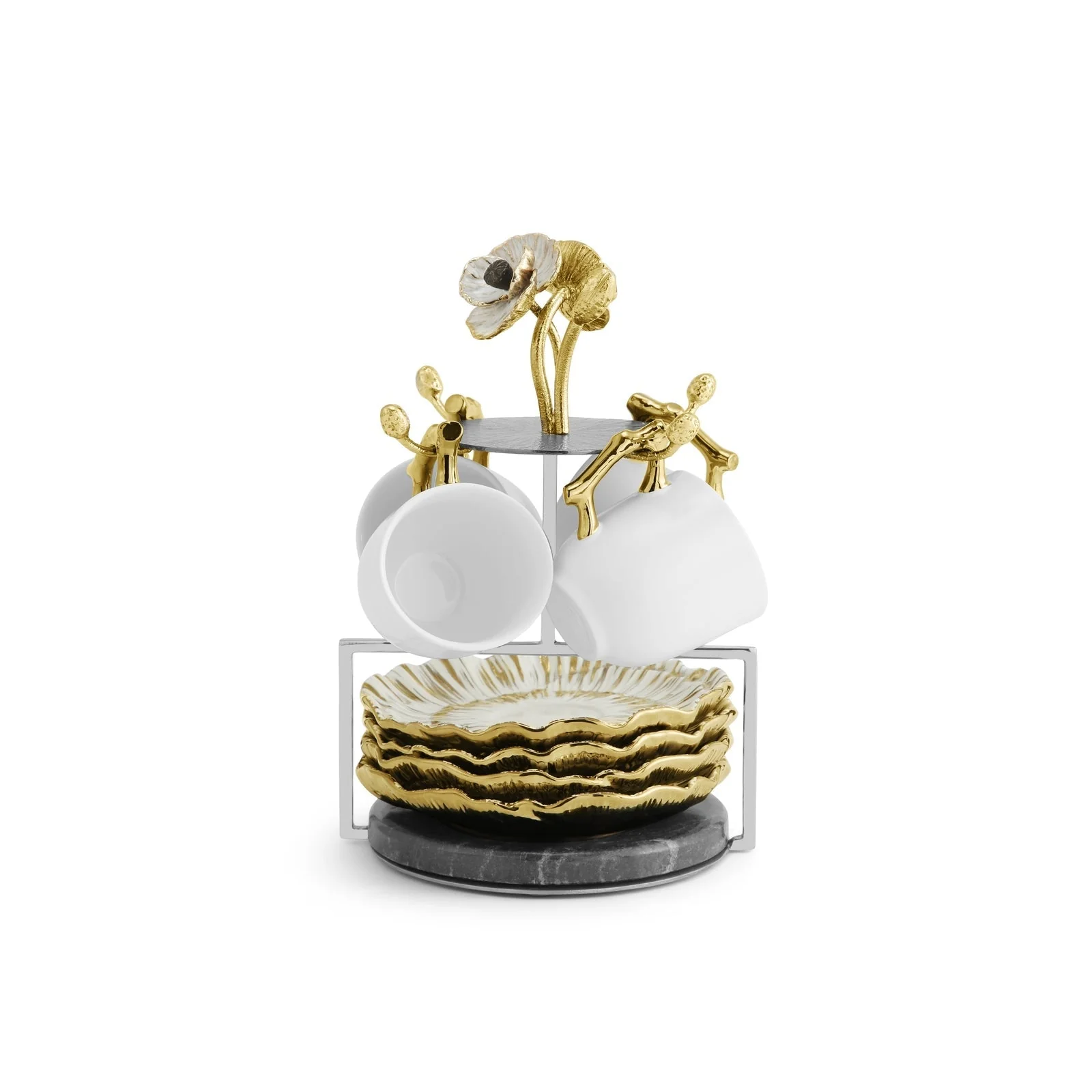 Michael Aram Anemone Demitasse - Set of 4 - Image 2