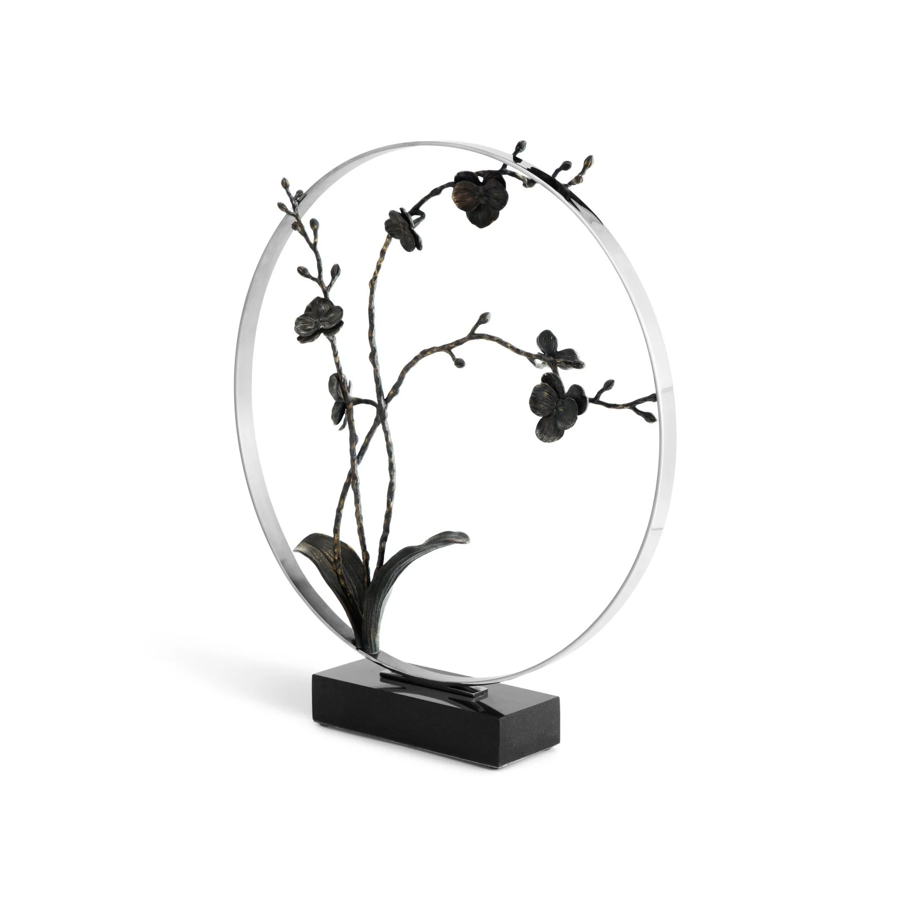 Michael Aram Black Orchid 22" Moon Gate Sculpture - Image 3