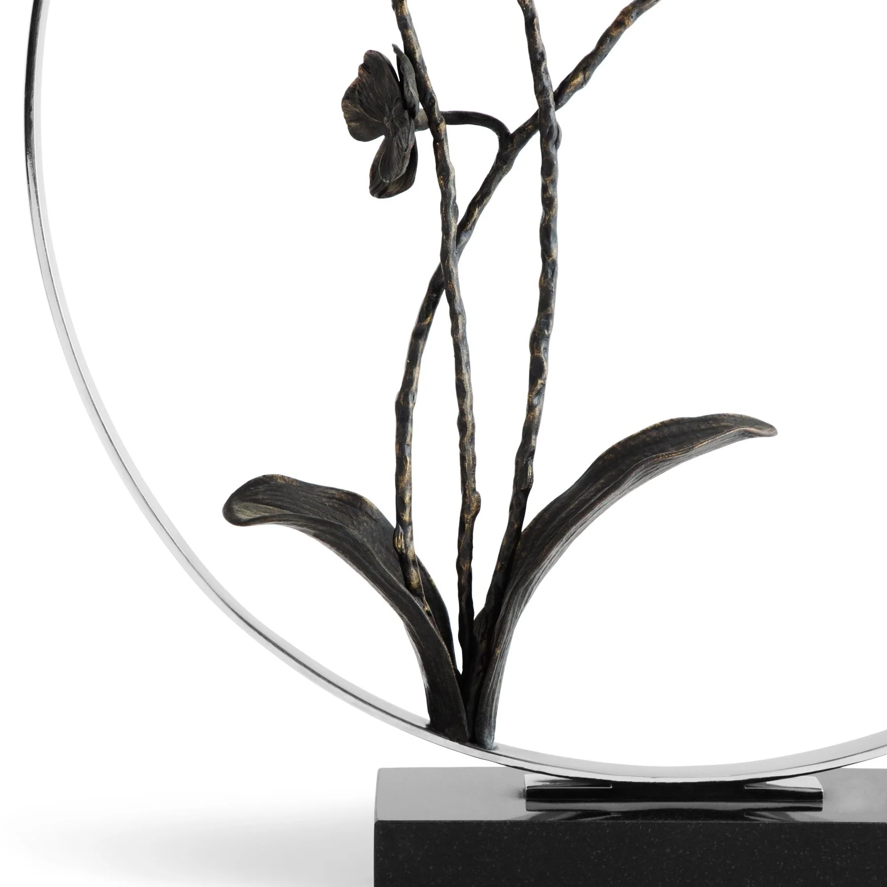 Michael Aram Black Orchid 22" Moon Gate Sculpture - Image 4