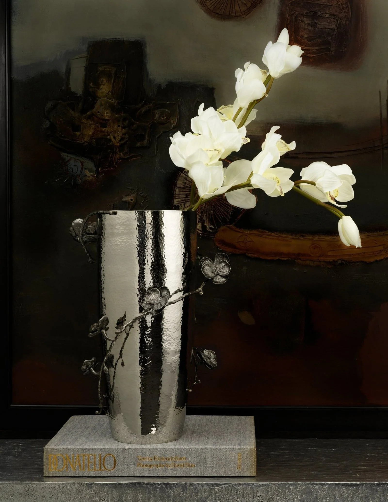 Michael Aram Black Orchid Centerpiece Vase - Image 2
