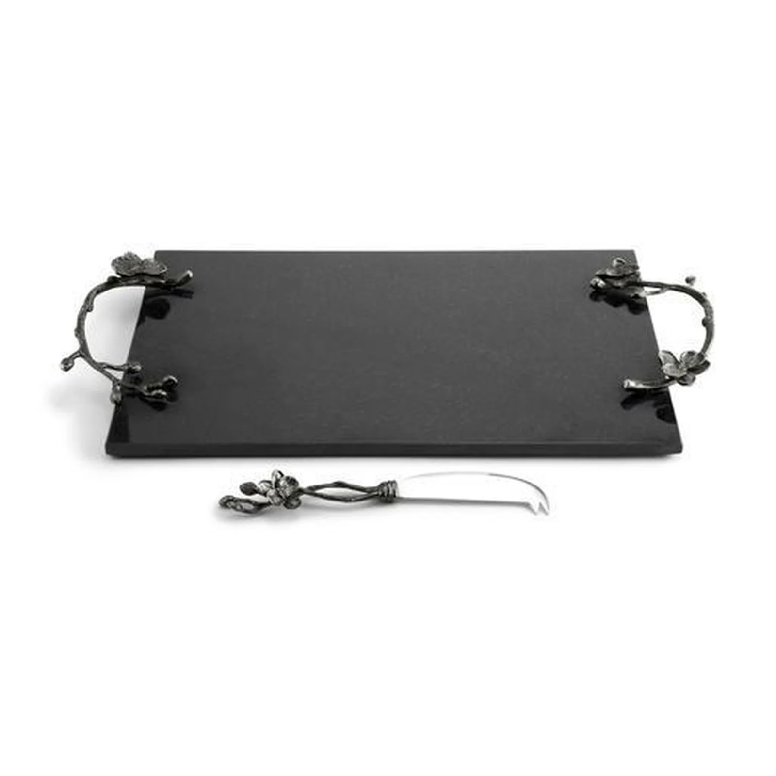 Michael Aram Black Orchid Cheese Board With Knife - Image 6