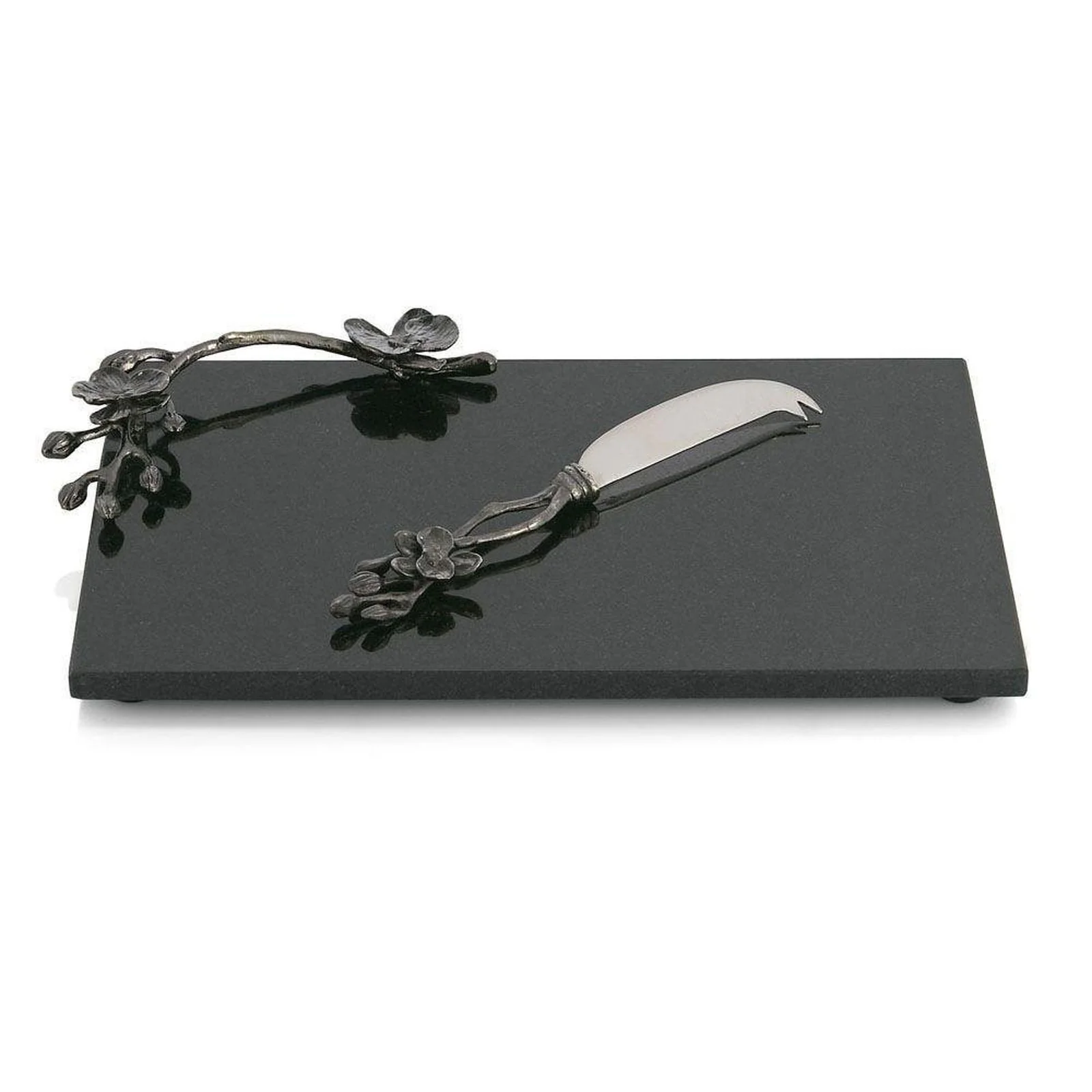 Michael Aram Black Orchid Cheese Board With Knife - Image 7