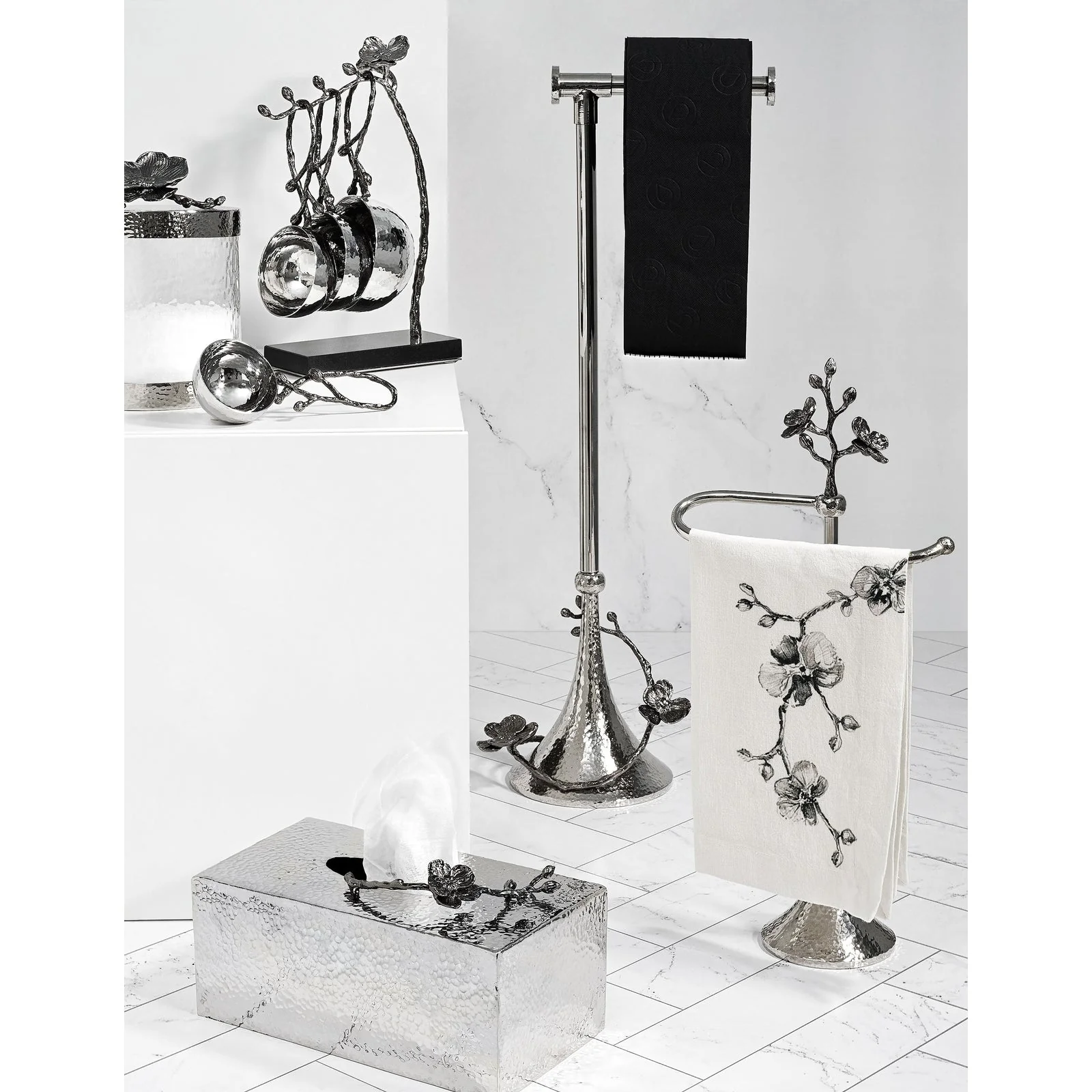 Michael Aram Black Orchid Toilet Paper Stand - Image 2