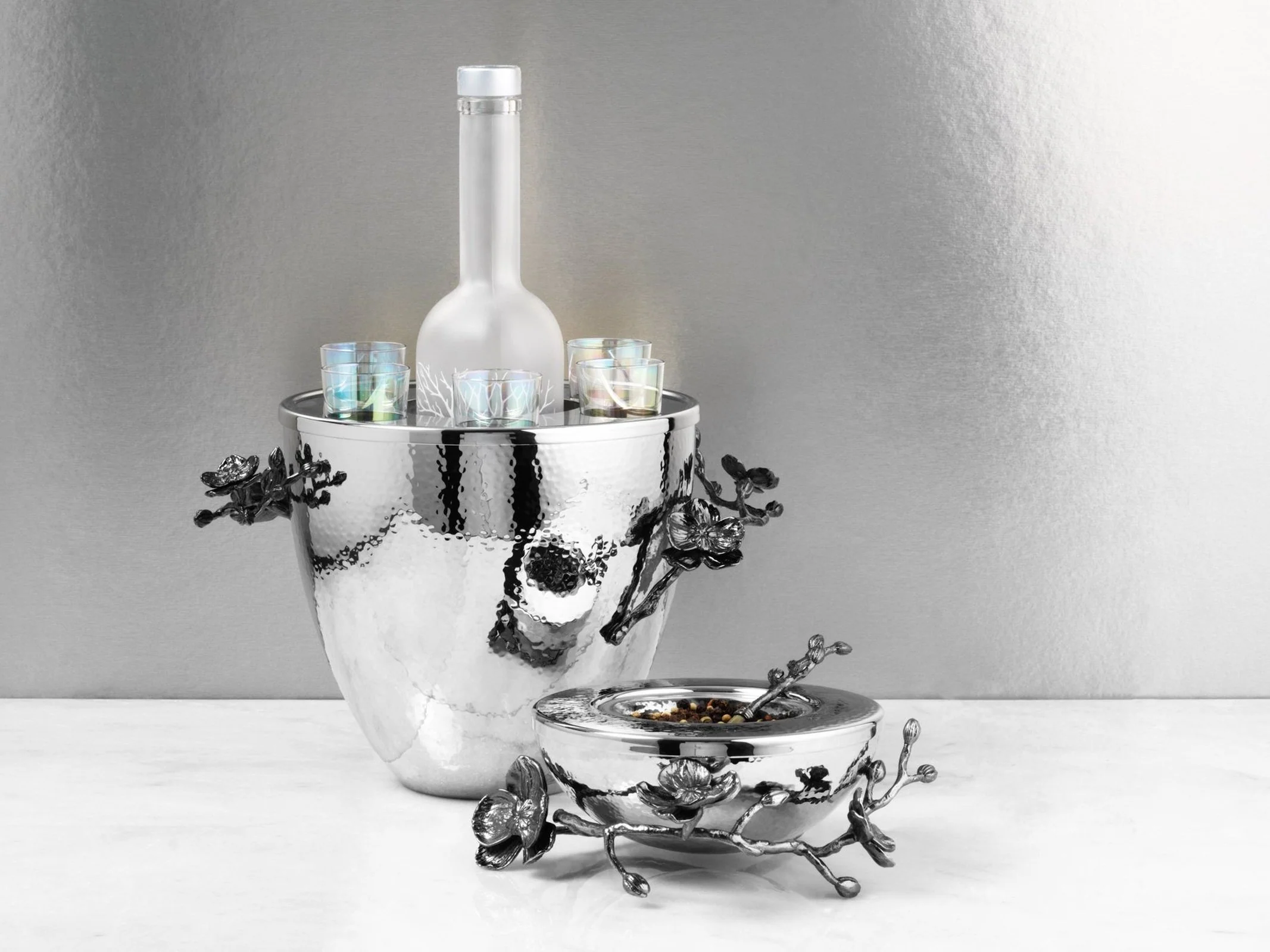 Michael Aram Black Orchid Vodka Service - Image 8