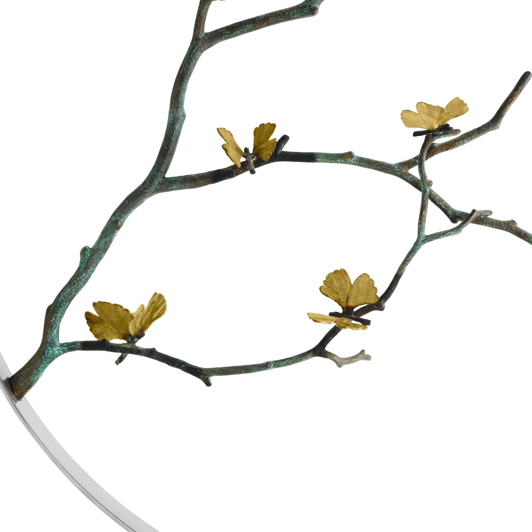 Michael Aram Butterfly Ginkgo 32" Moon Gate Sculpture - Image 3