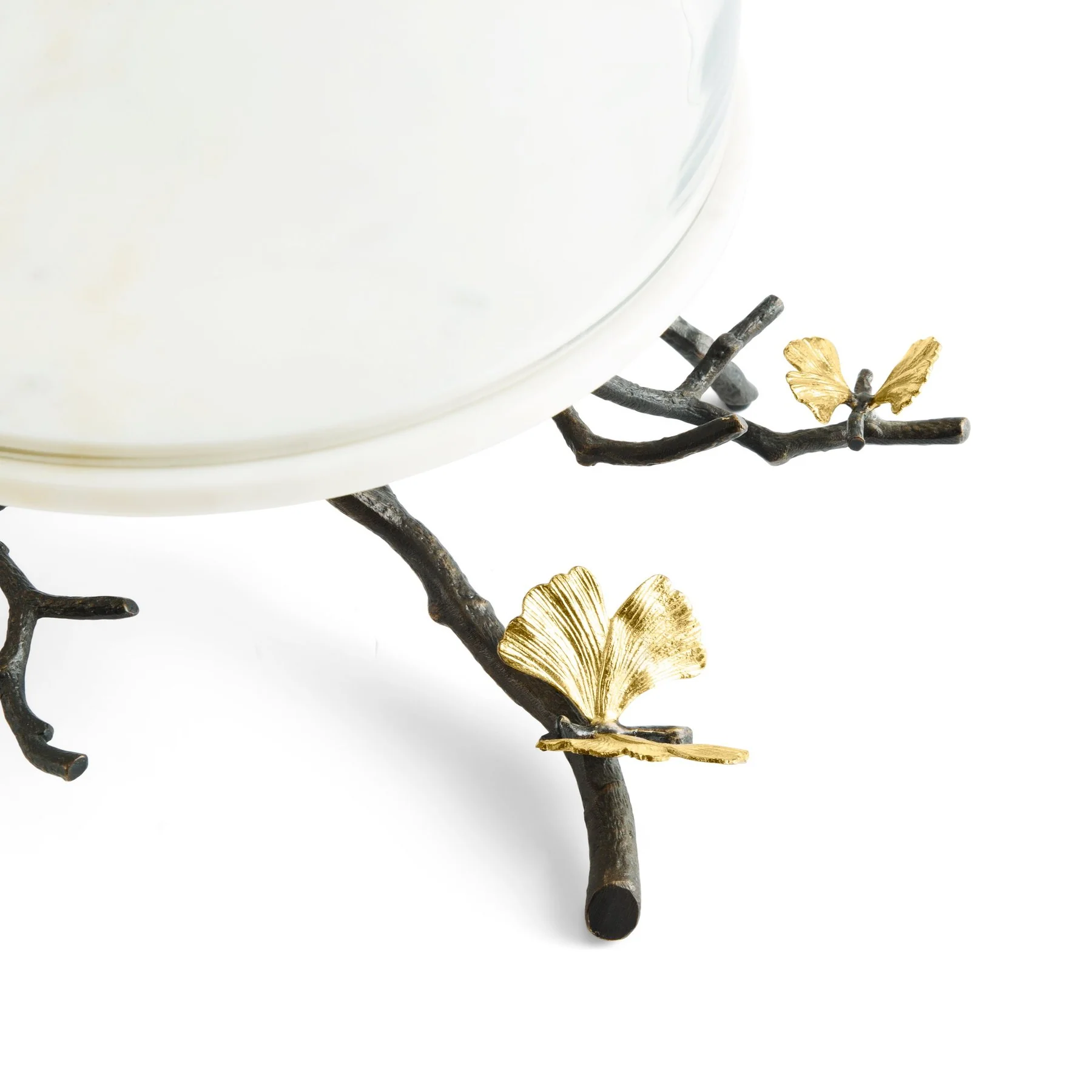 Michael Aram Butterfly Ginkgo Cake Stand w/ Dome - Image 4